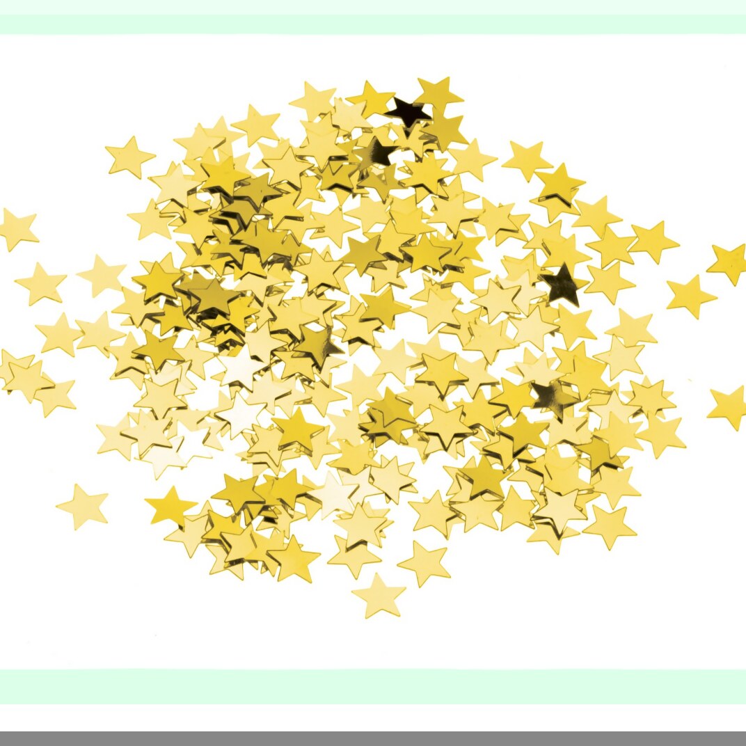 Shimmering Gold Mini Stars Confetti for Celebrations