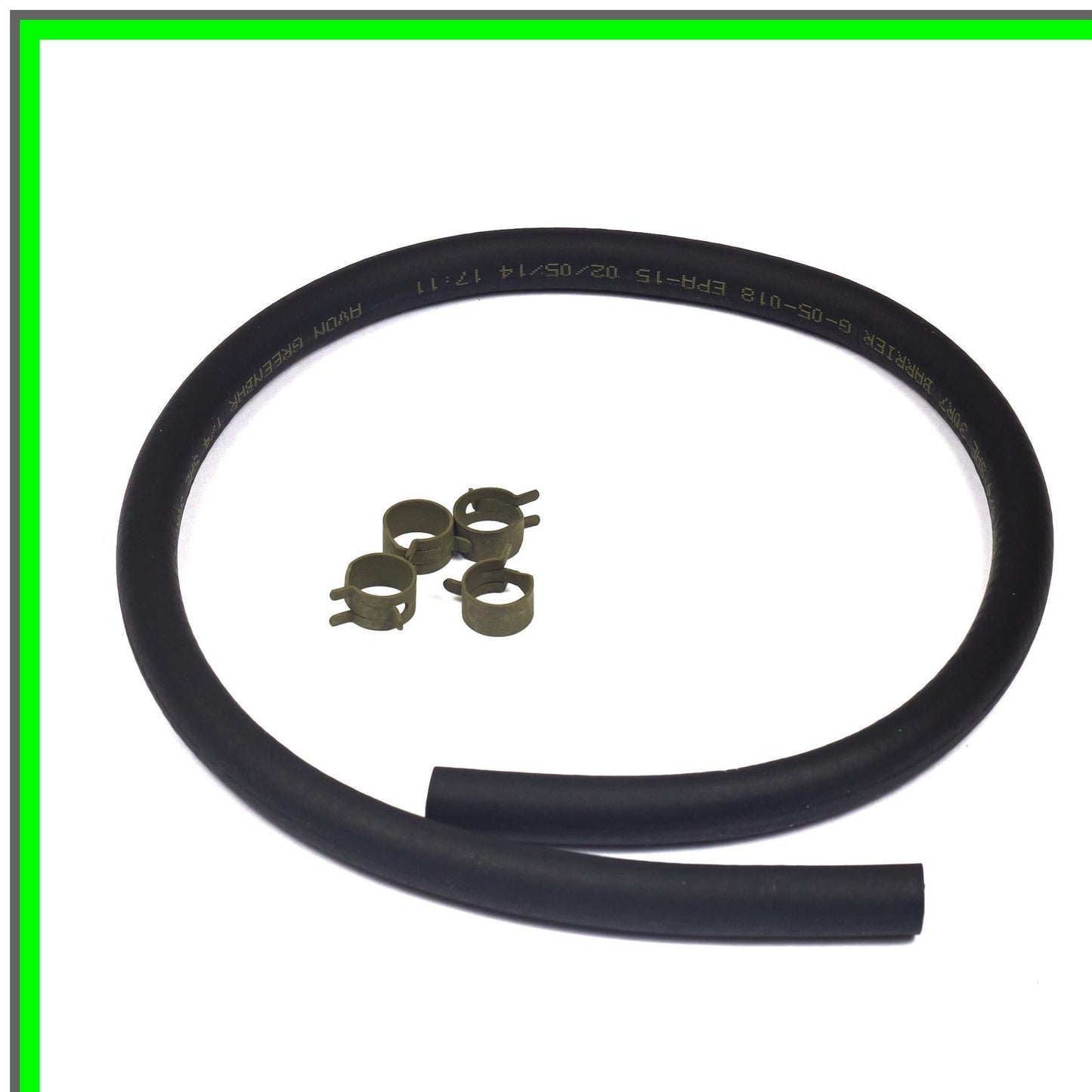 25-Inch Durable Fuel Line Kit with 4 Secure Clamps for Easy Installation