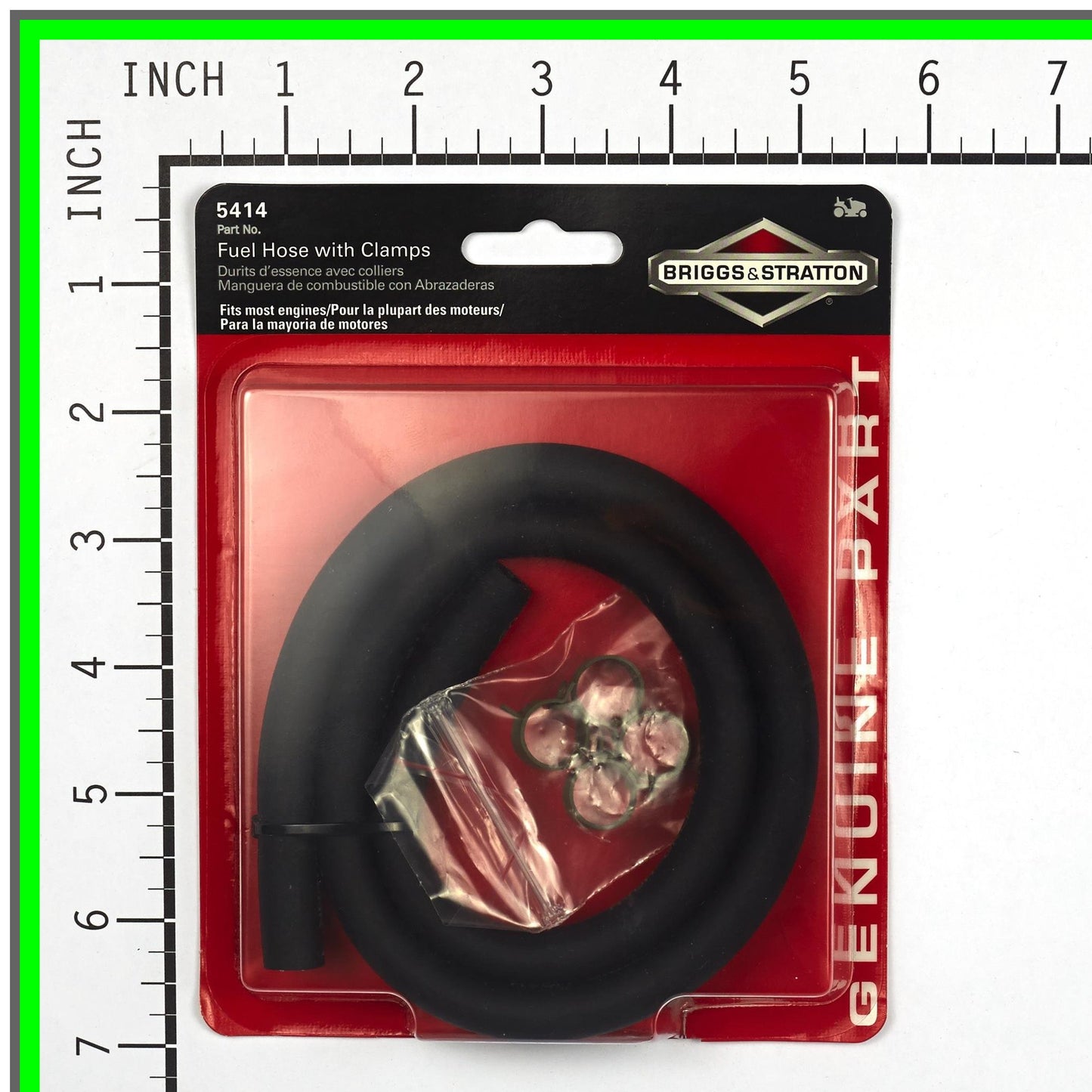 25-Inch Durable Fuel Line Kit with 4 Secure Clamps for Easy Installation