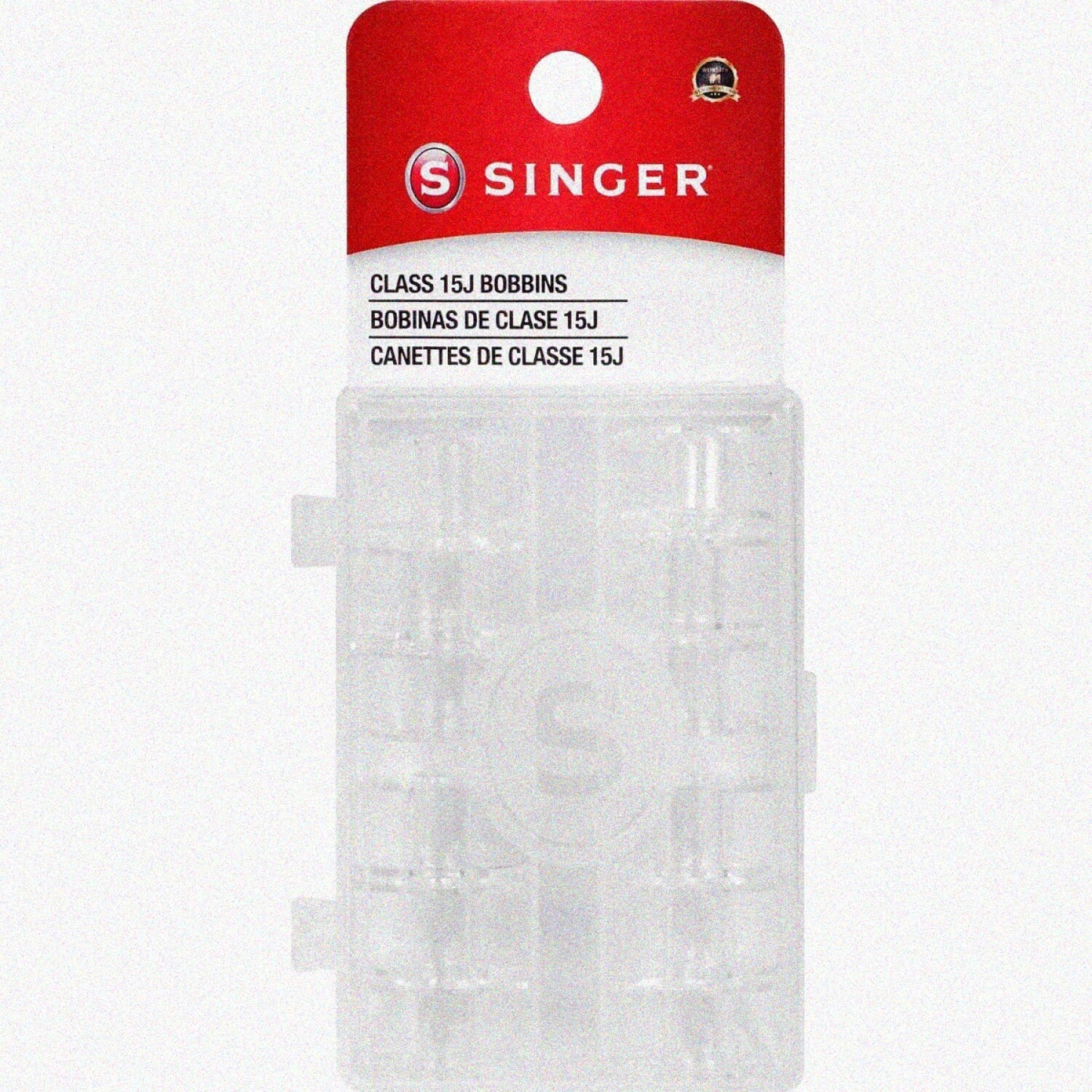 12 Transparent Plastic Bobbins Set