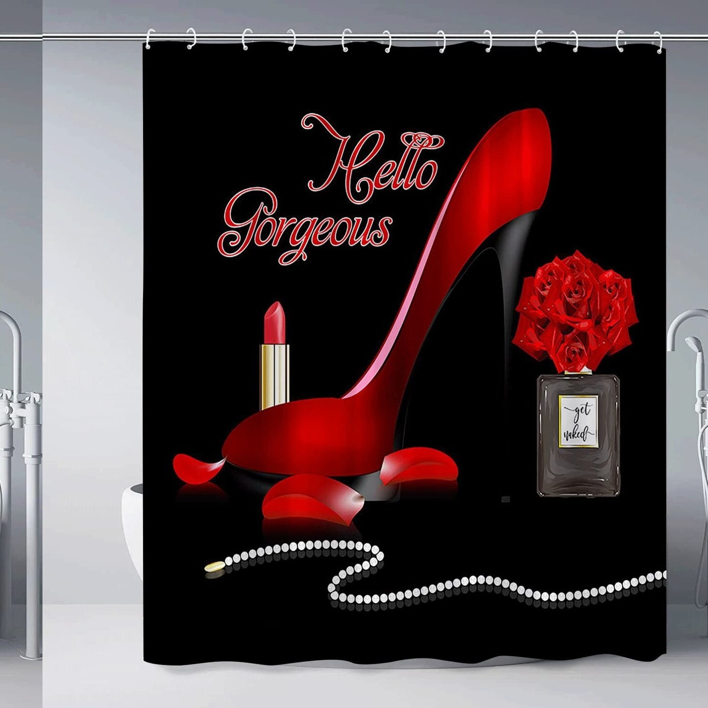 Fashion Girl Shower Curtain 70x70 Inch