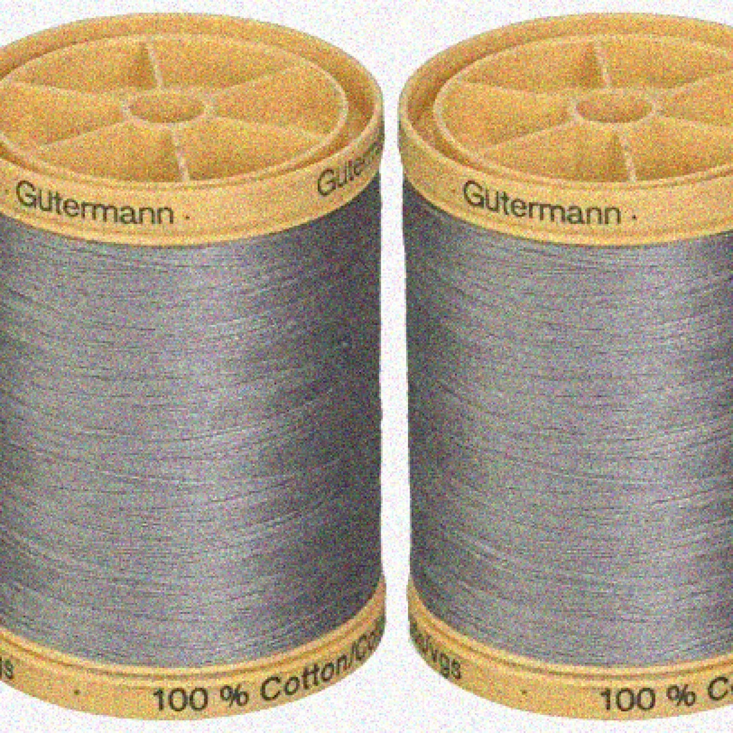 2-Pack Natural Cotton Thread 876 Yards Grey