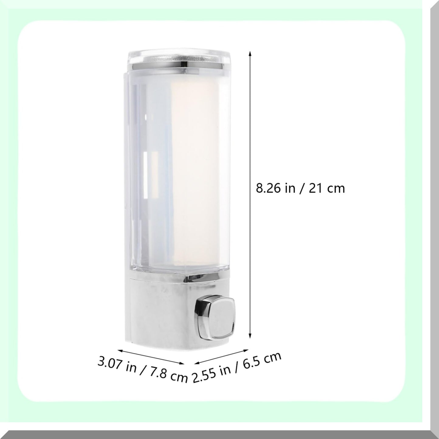 Wall-Mounted Refillable Liquid Soap Dispenser 21cm
