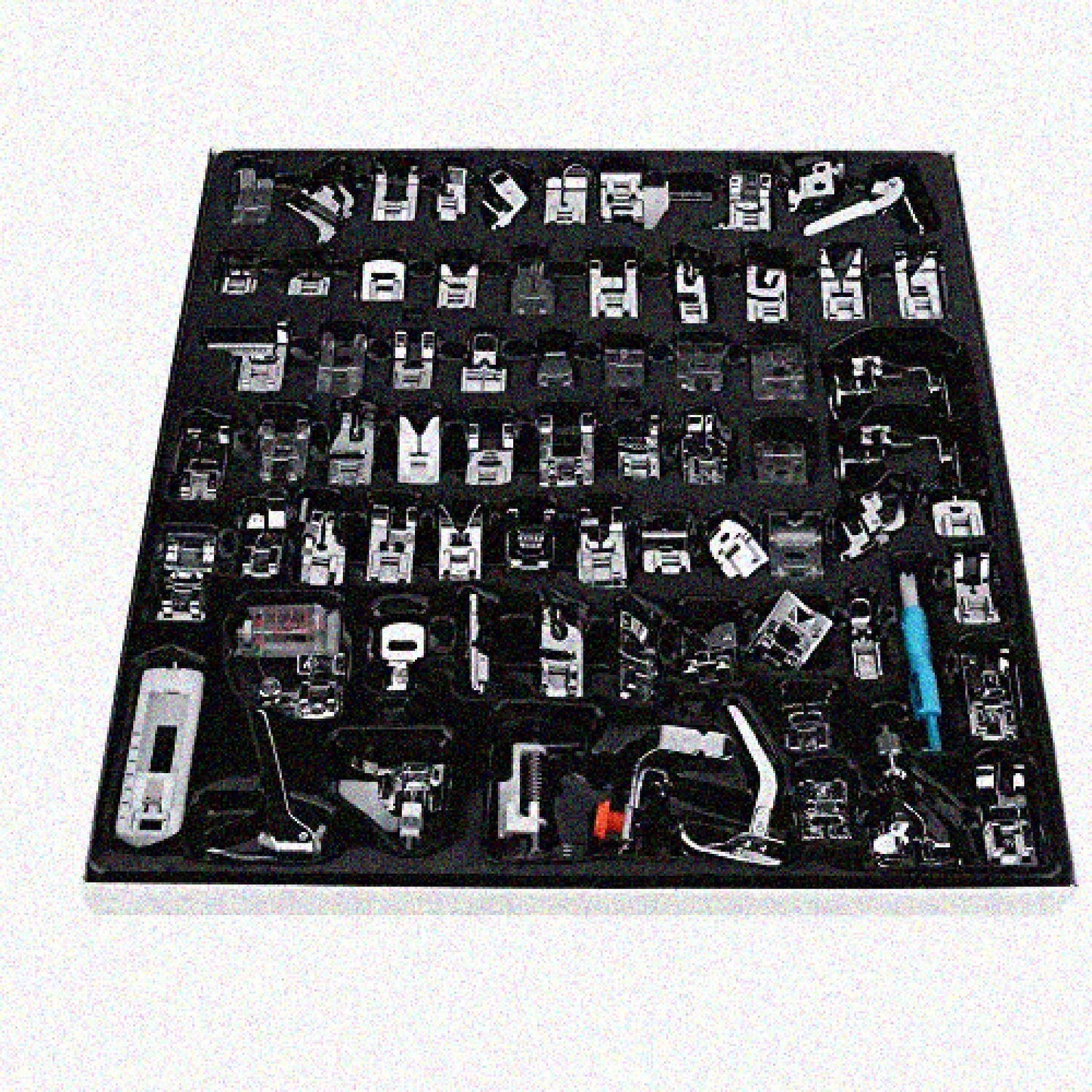 72-Piece Metal Presser Foot Set for Household Sewing Machines