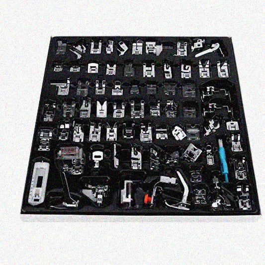 72-Piece Metal Presser Foot Set for Household Sewing Machines