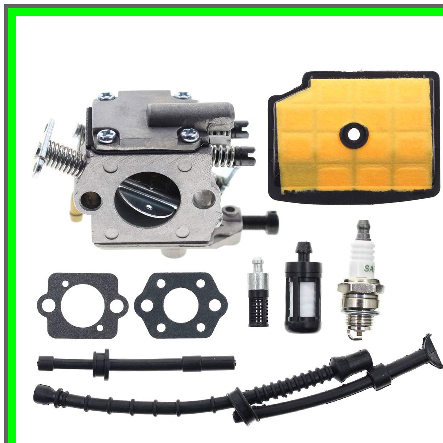 Stihl MS200 Carburetor Replacement Kit with Air Filter and Fuel Line