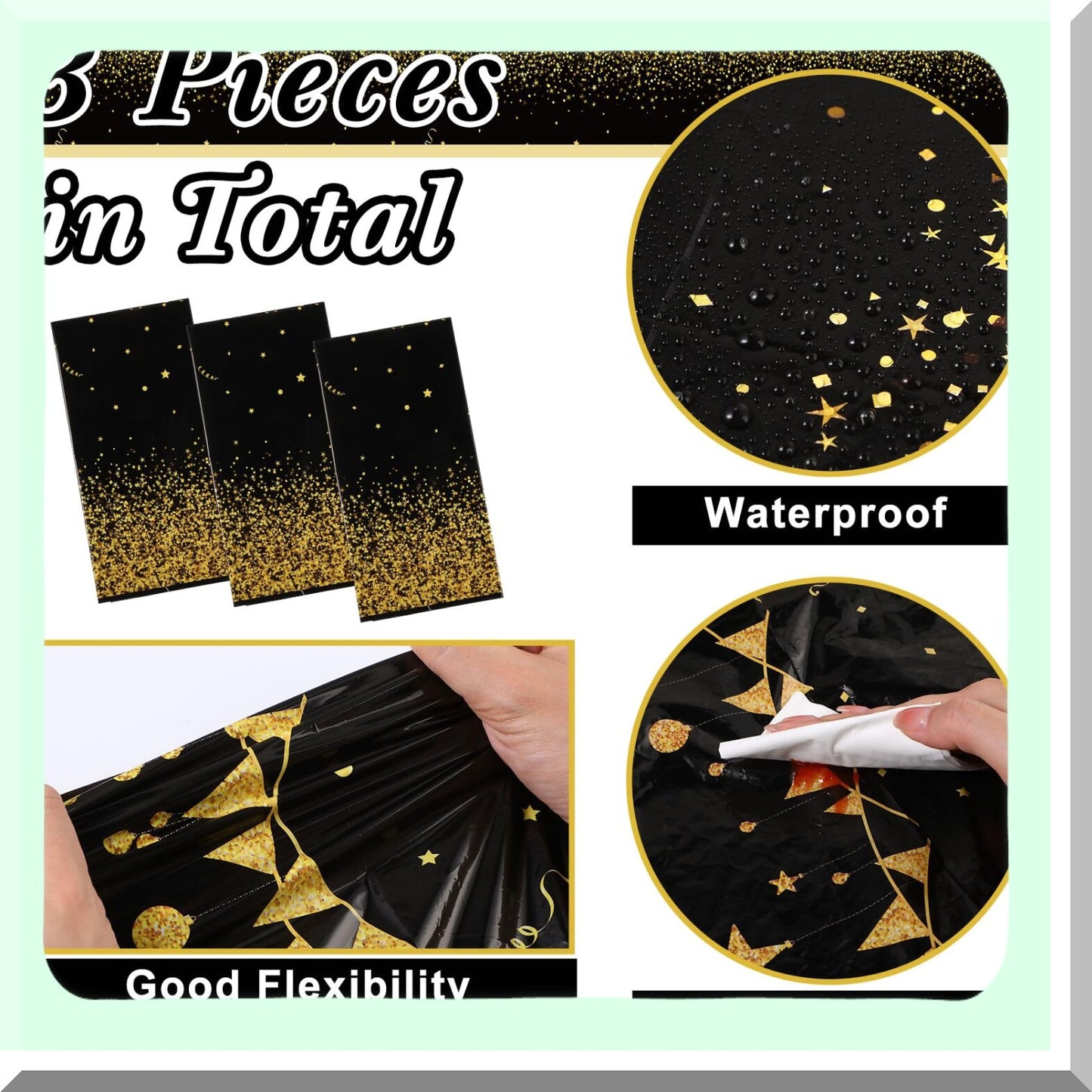 New Year Tablecloths 2024 for Parties and Celebrations