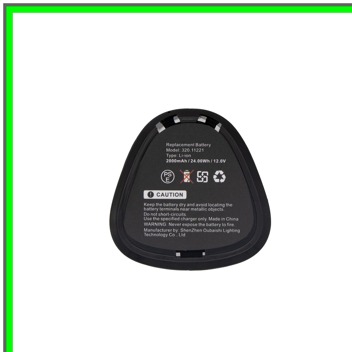 12V Lithium Ion Battery 2000mAh for Nextec 9-11221 Replacement Power Pack