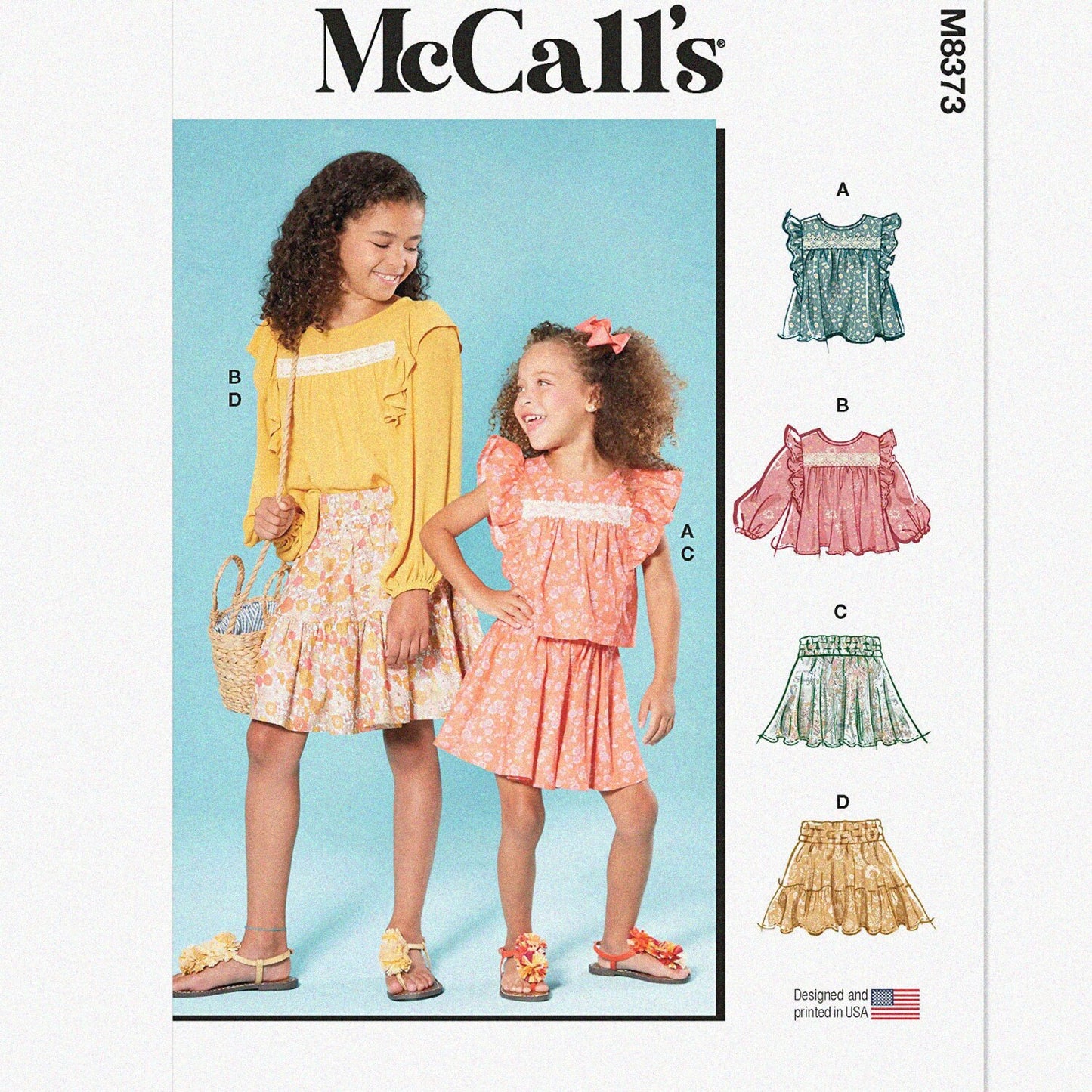 Children's Top and Skirt Sewing Pattern Kit