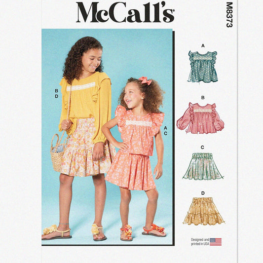 Children's Top and Skirt Sewing Pattern Kit