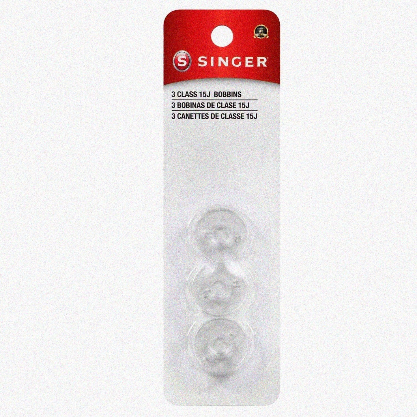 3-Pack Transparent Plastic Bobbins for Embroidery Machines