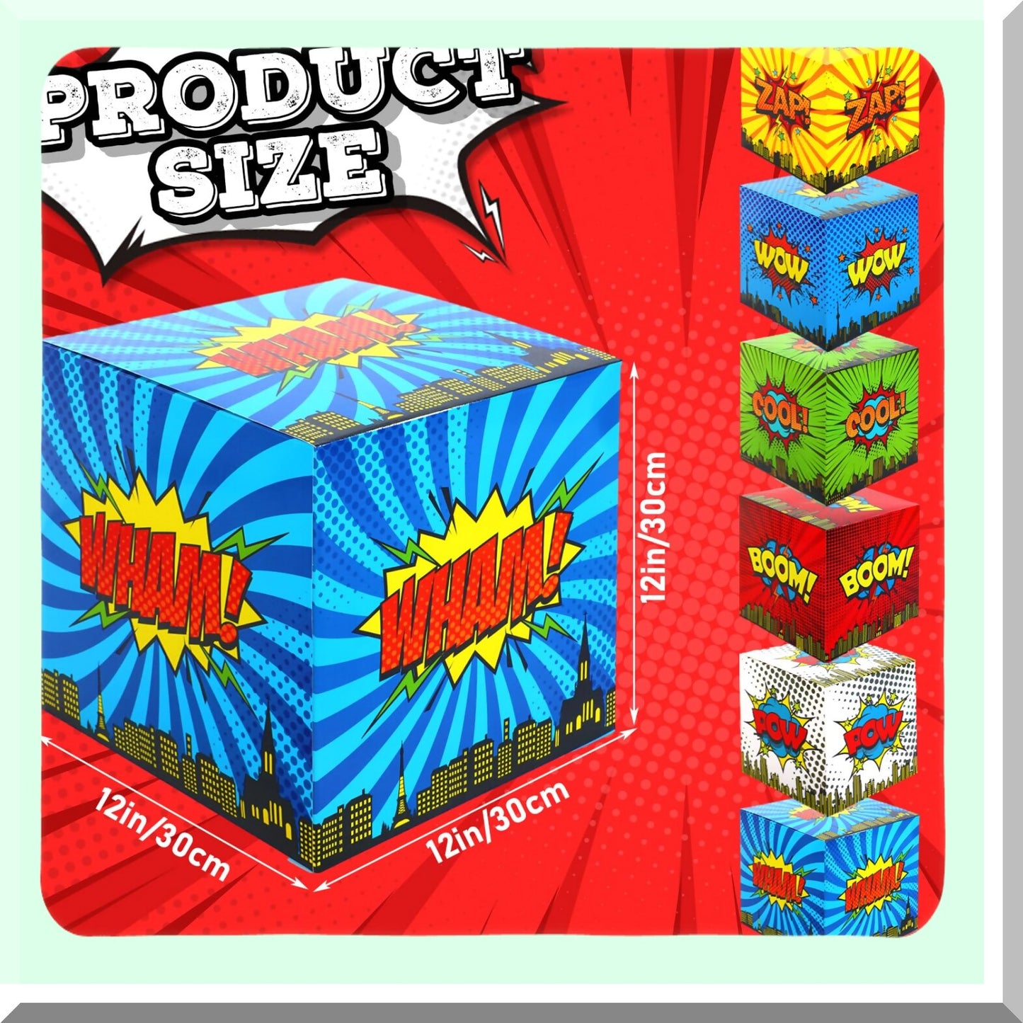 Large Hero Party Decoration Boxes for Birthday Celebrations