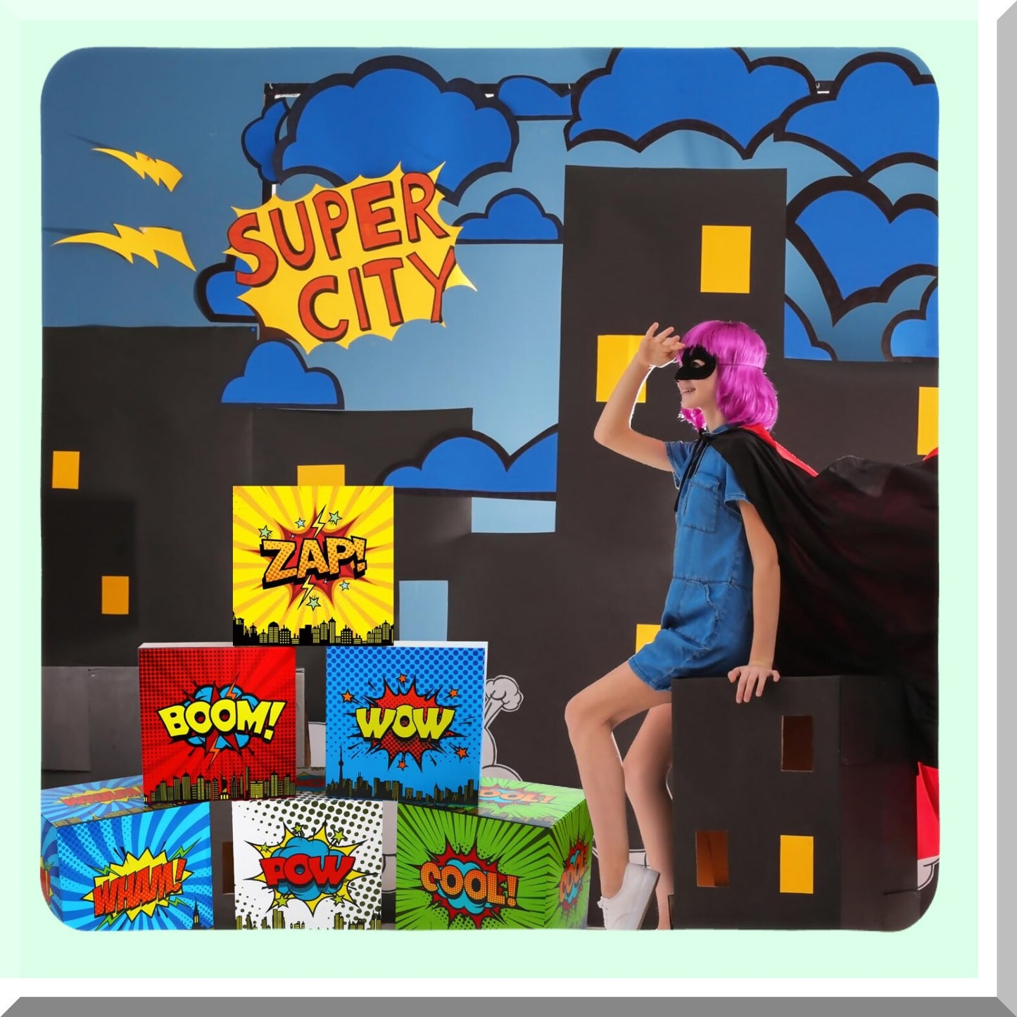 Large Hero Party Decoration Boxes for Birthday Celebrations