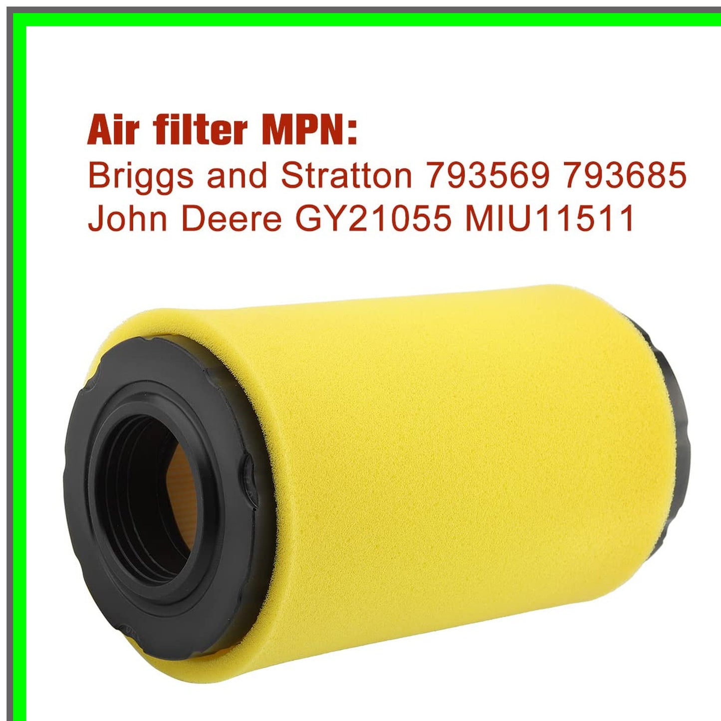 Briggs Stratton Intek Air Filter Replacement for LT2000 YT3000 Models