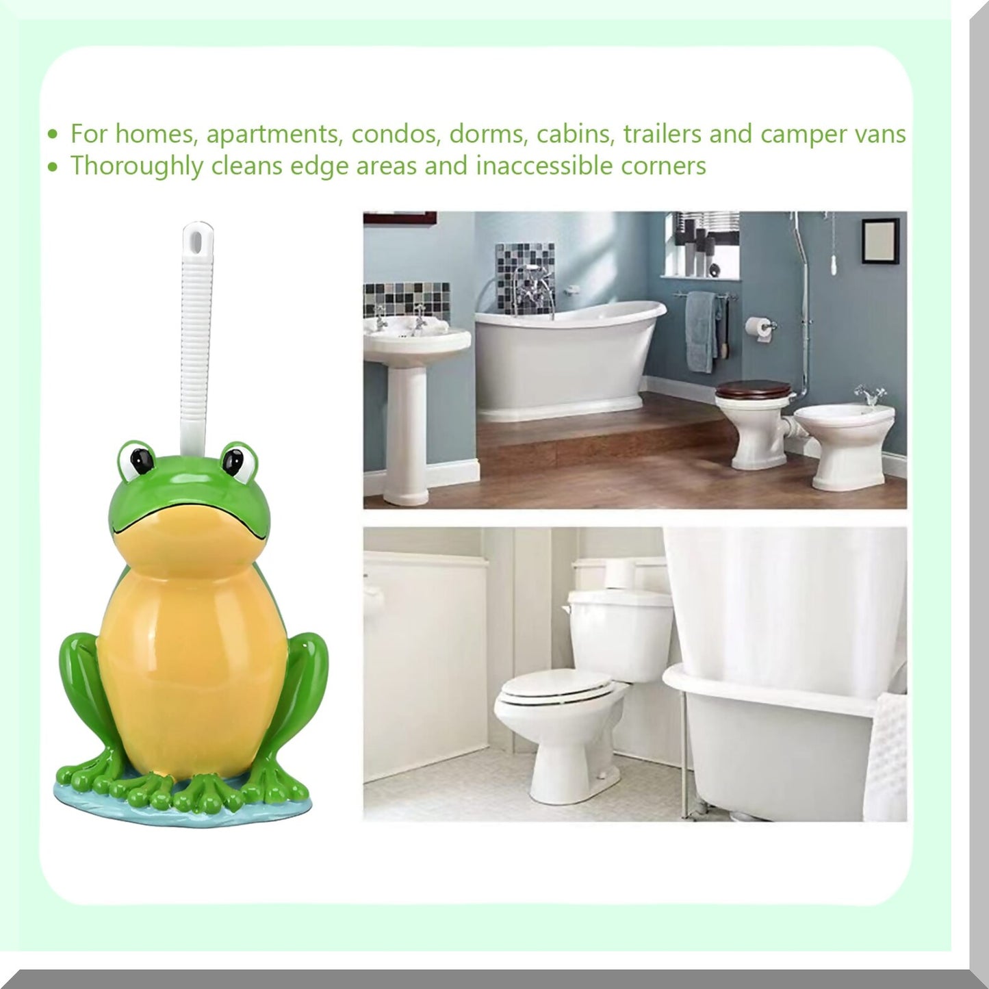 Frog Shape Tet Brush Set with Holder