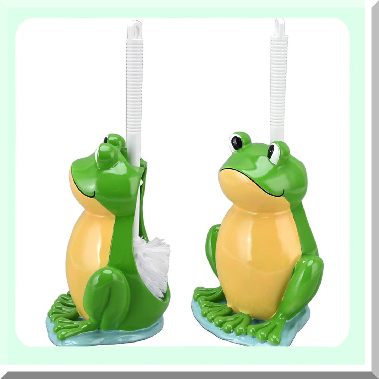 Frog Shape Tet Brush Set with Holder