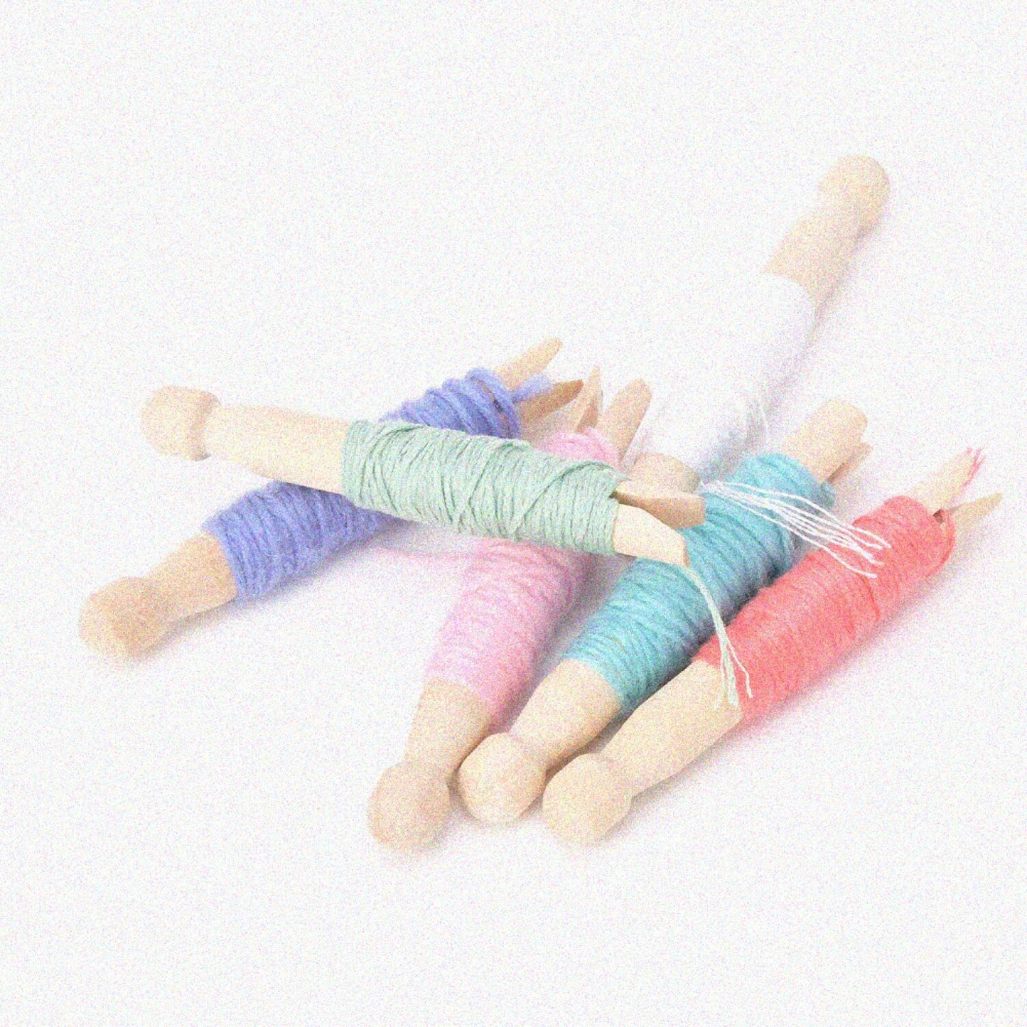 10pcs Wooden Spools for Embroidery and Cross Stitch