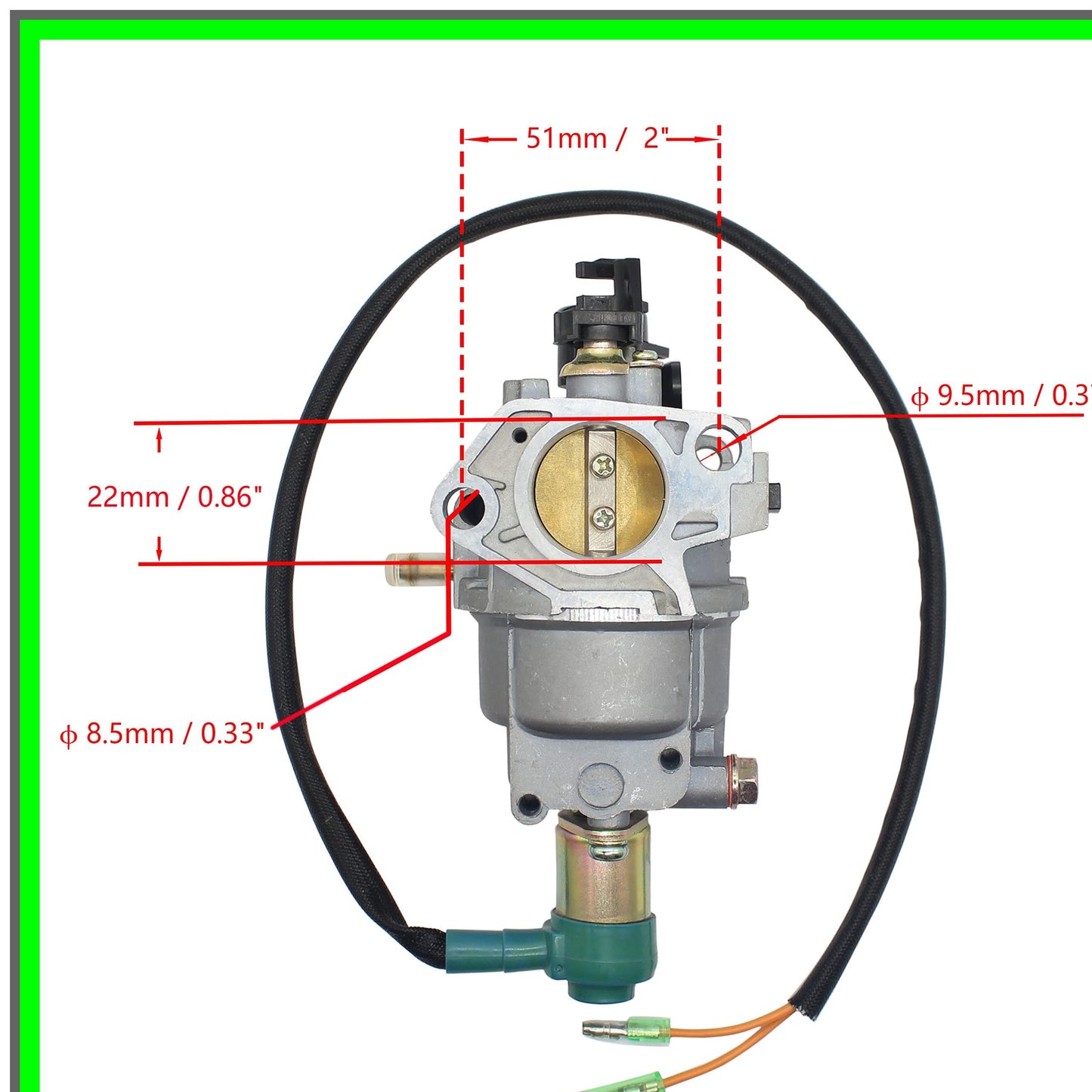 Automatic Choke Carburetor for Honda Ryobi Duromax Gas Generators