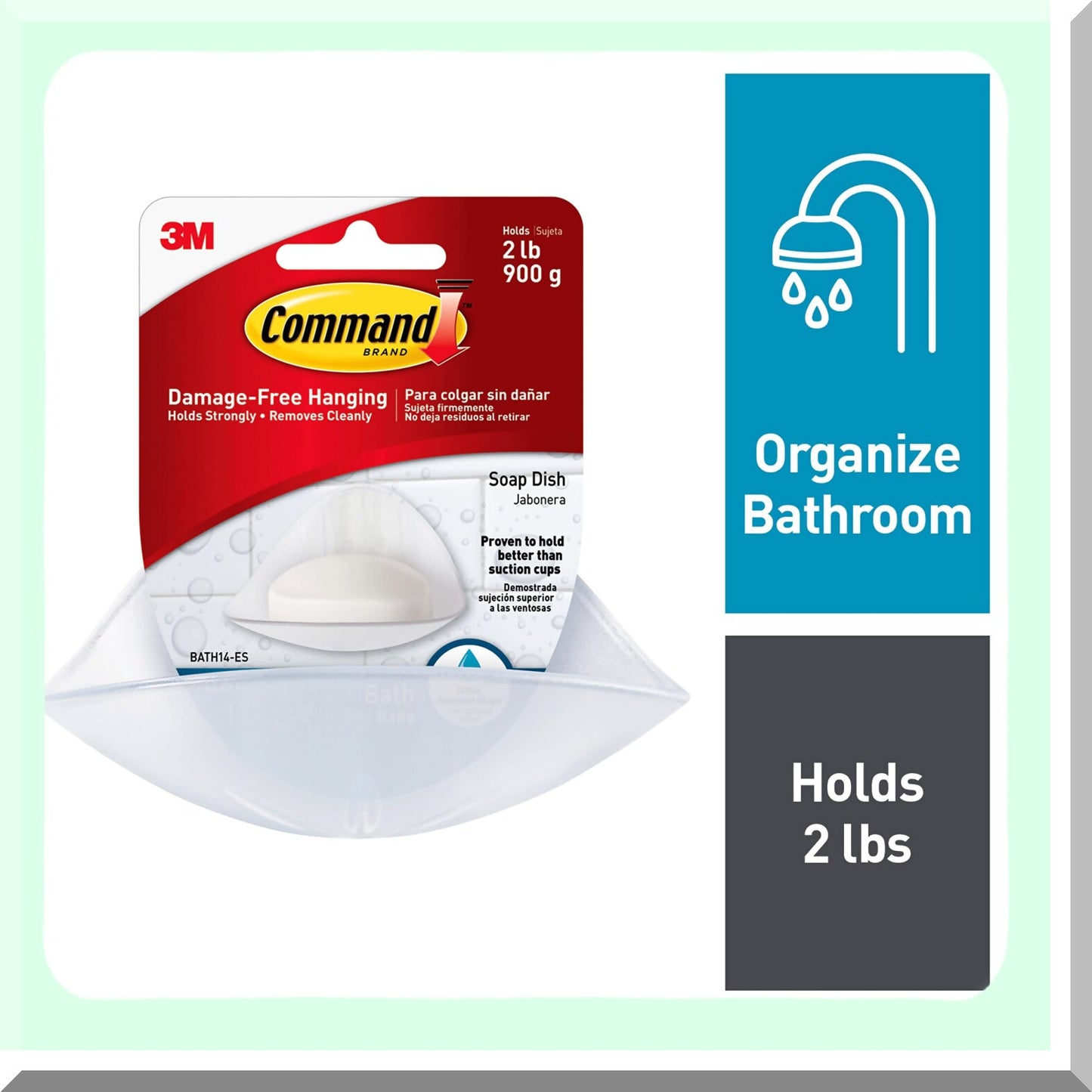 Command Soap Dish with Water-Resistant Strips