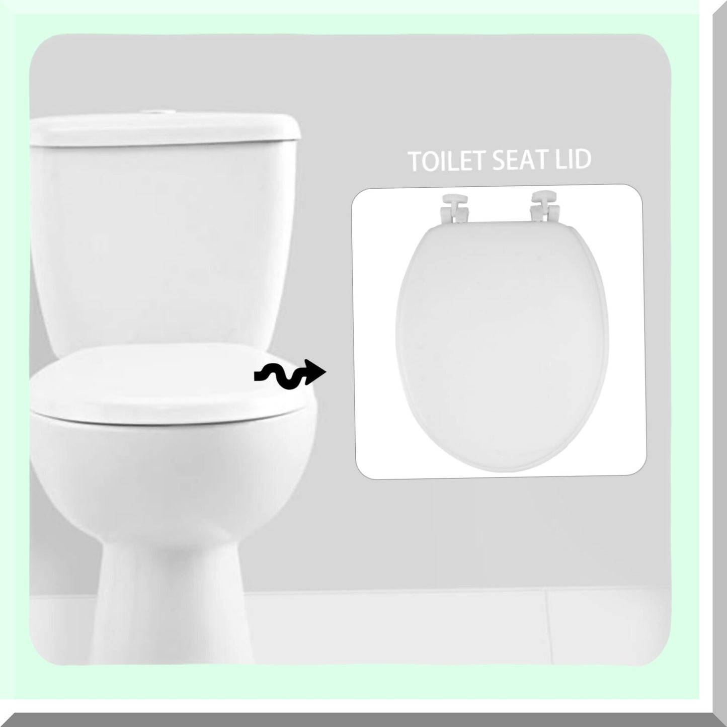 Tet Seat Lid White for Elongated Tets 1pc