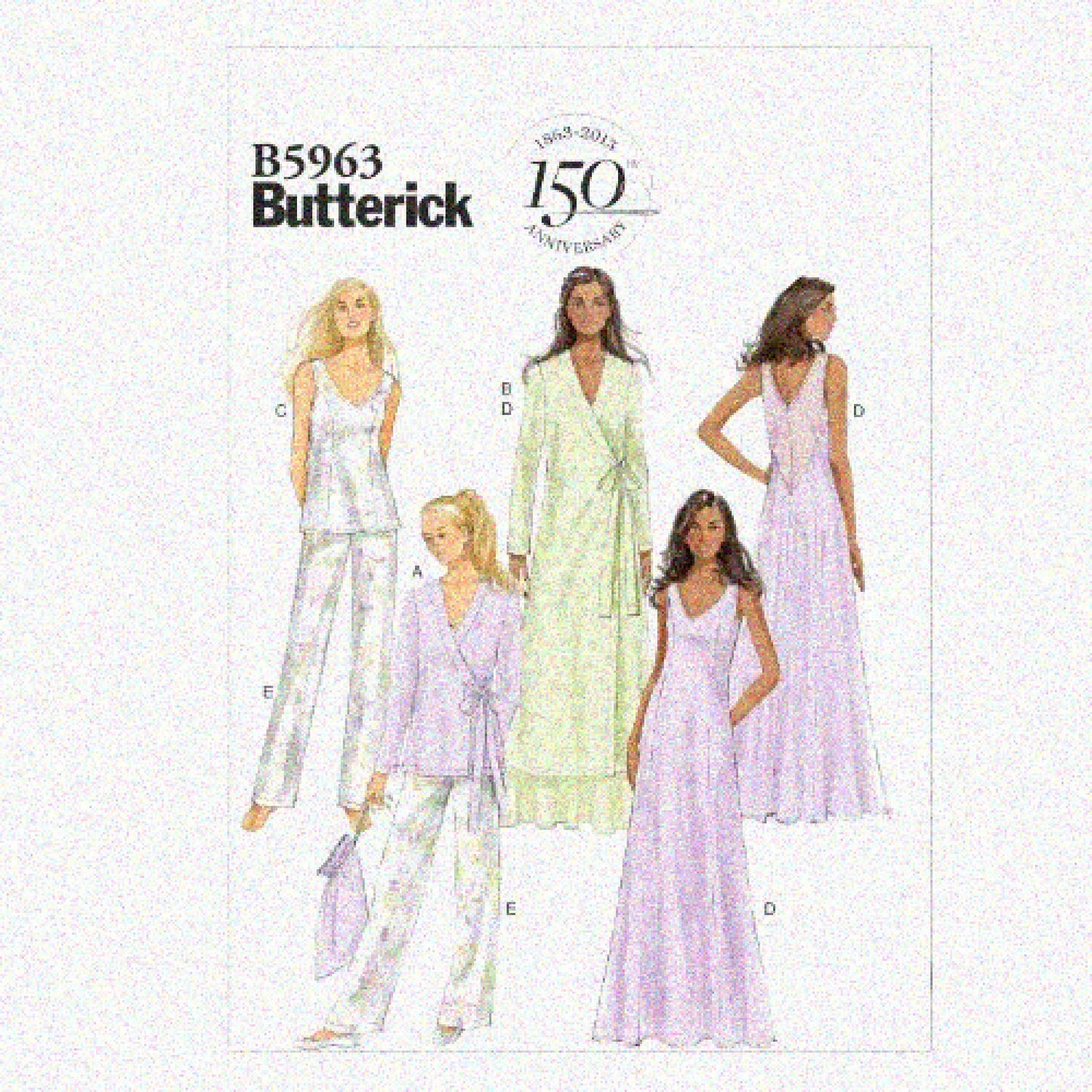 Misses' Sewing Pattern for Robe, Top, Gown, Pants, Bag