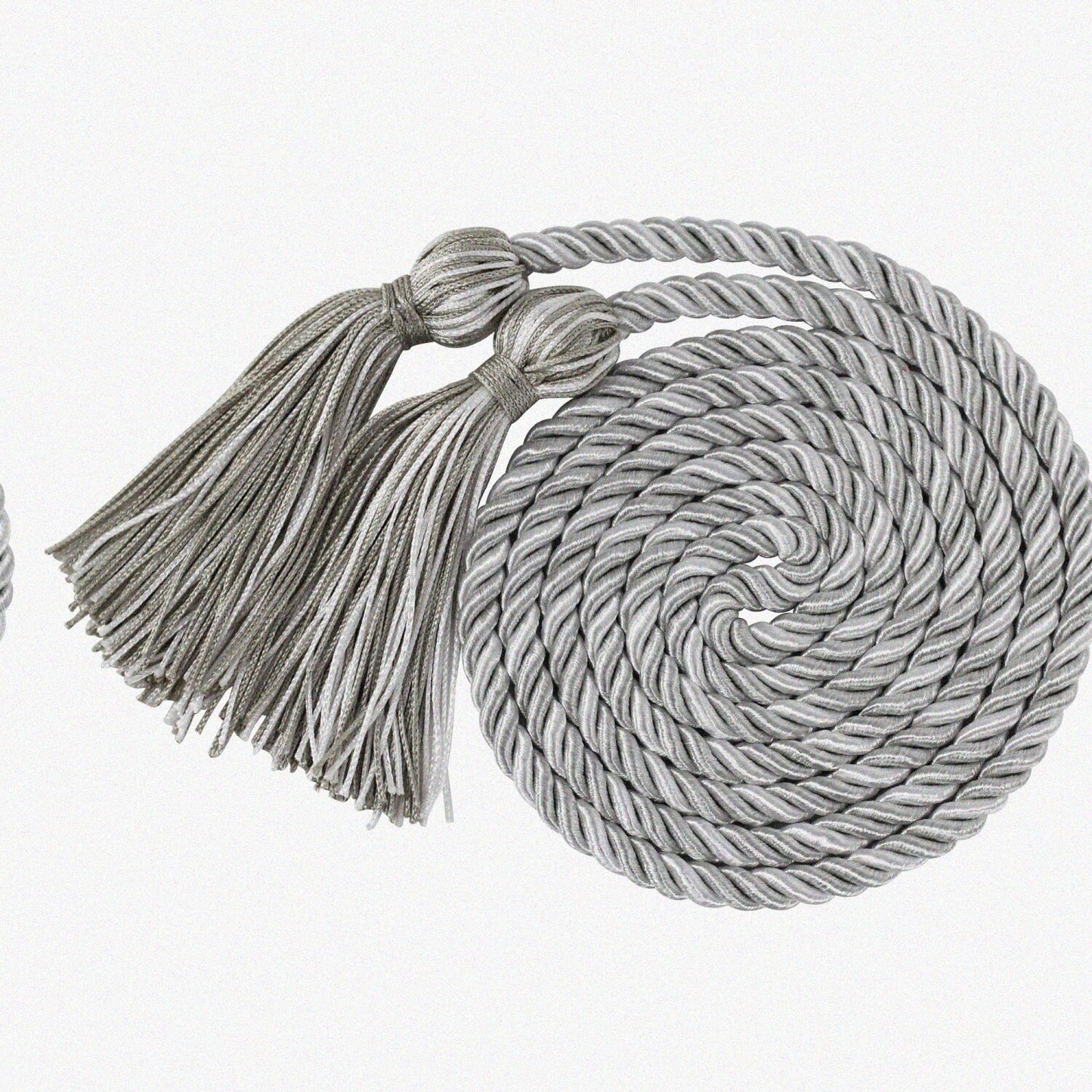 Graduation Honor Cord SilverWhite 68 Inches