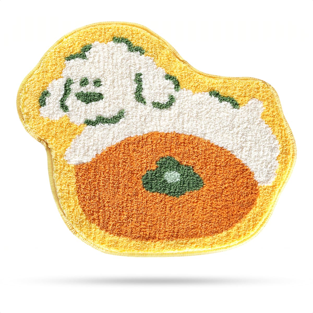 Cute Orange Microfiber Bath Rug 21"x24"
