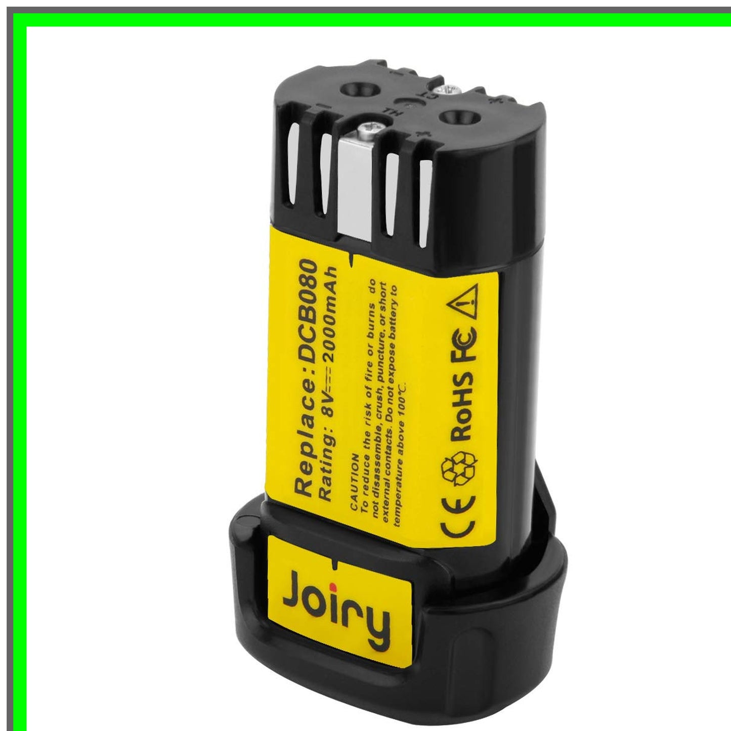 High-Capacity 8V Li-ion Battery Replacement for Power Tools DCB080 DCF680 Series