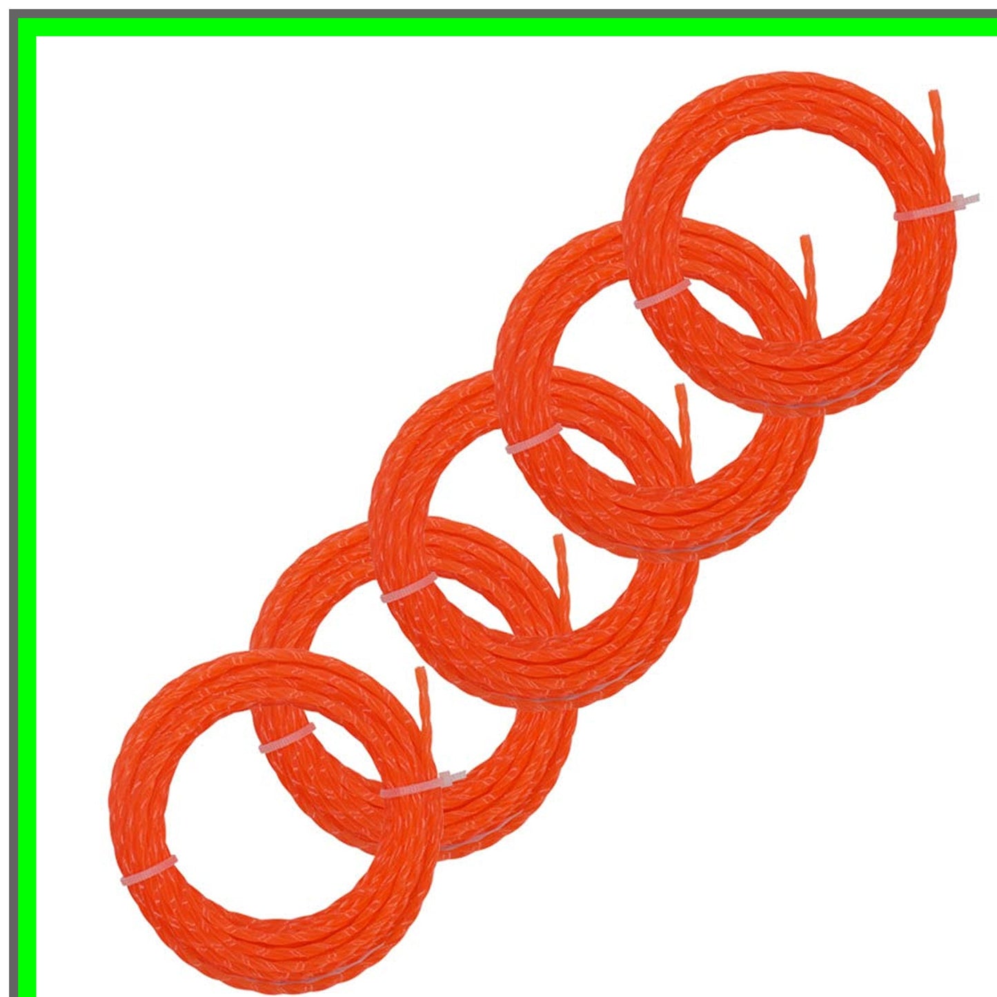 5 Pack Pre-Cut Twisted Line 0.095-Inch for EGO 15-Inch Trimmer Attachment