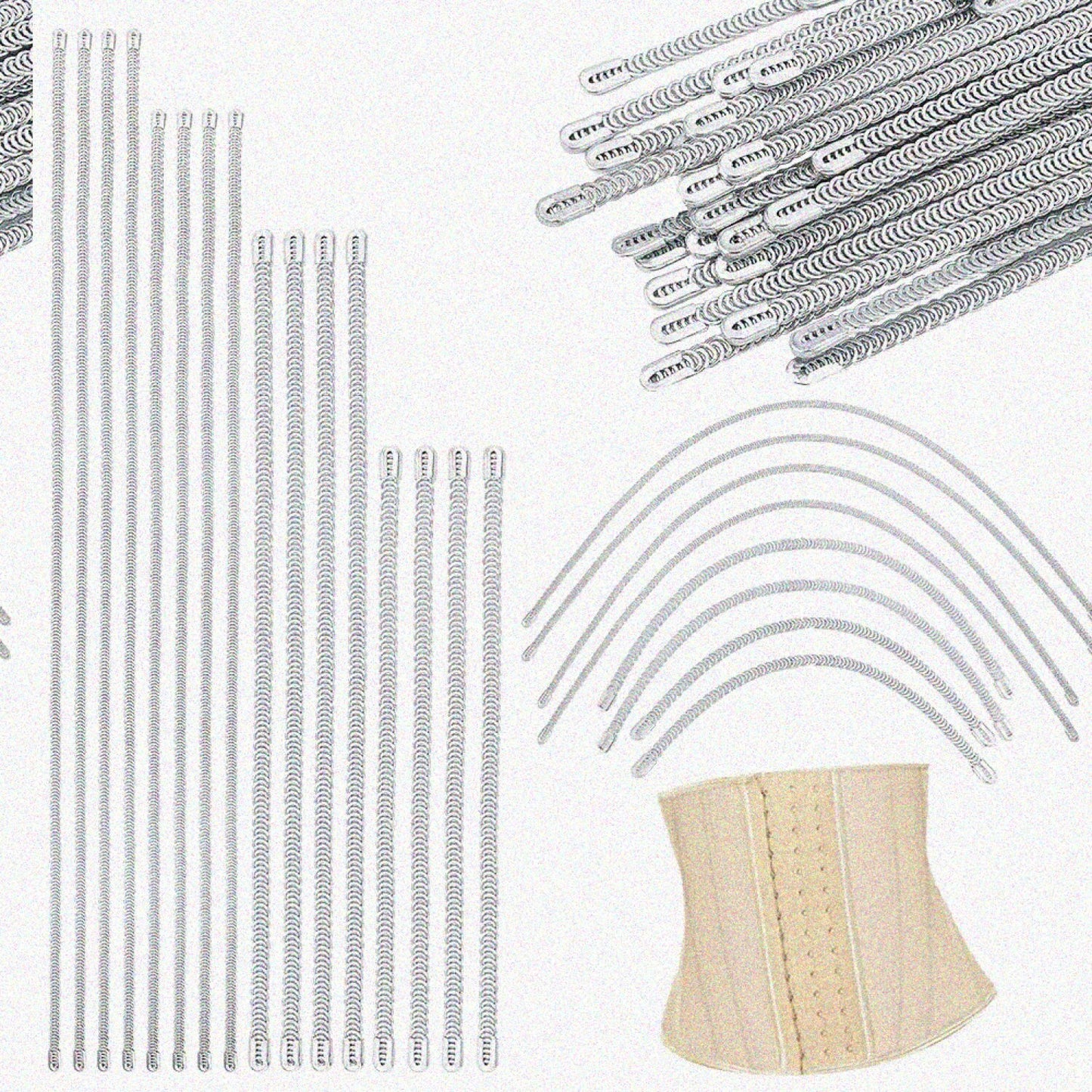 40pcs Spiral Metal Boning Set 4 Sizes