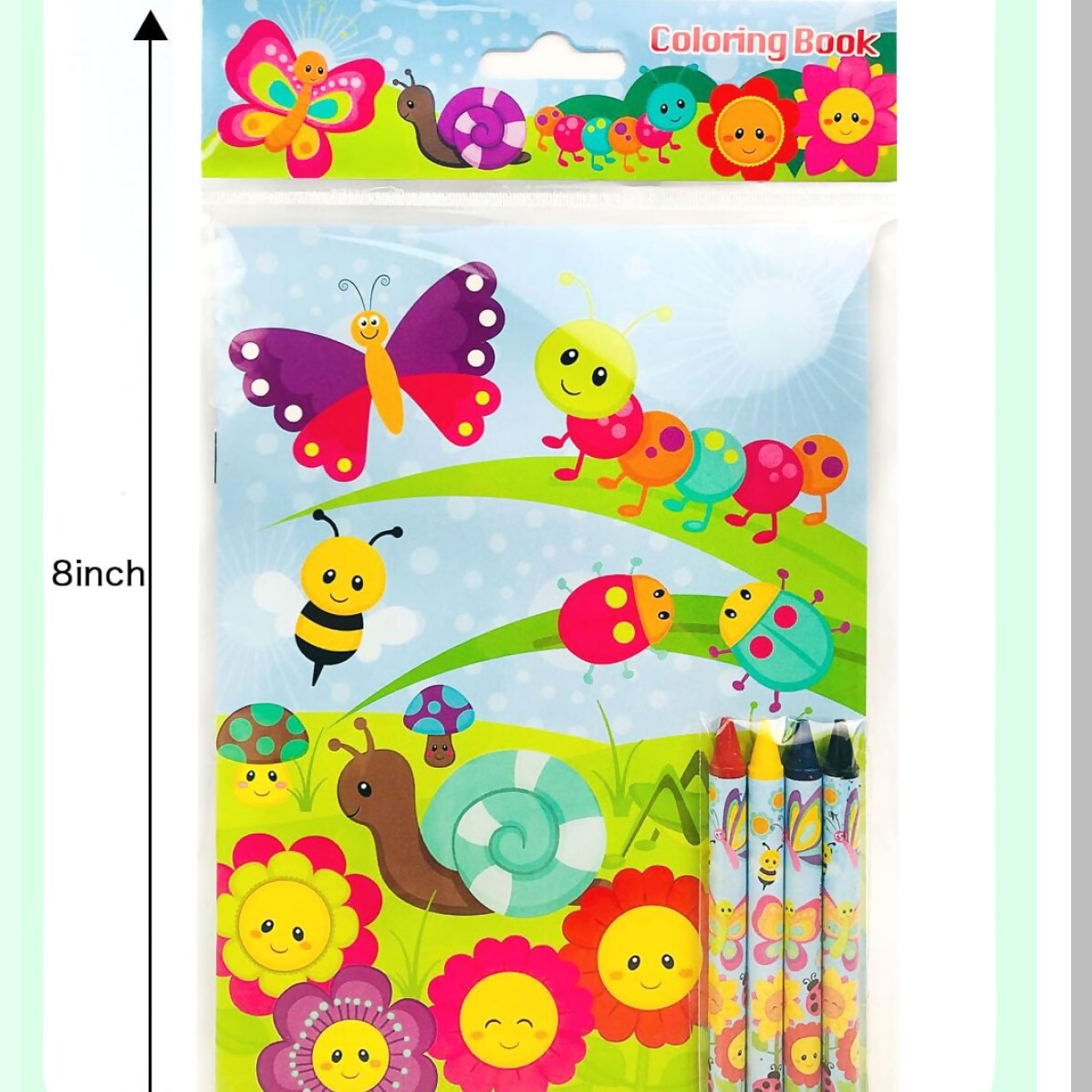 Spring Butterfly Insect Coloring Books with Crayons for Parties