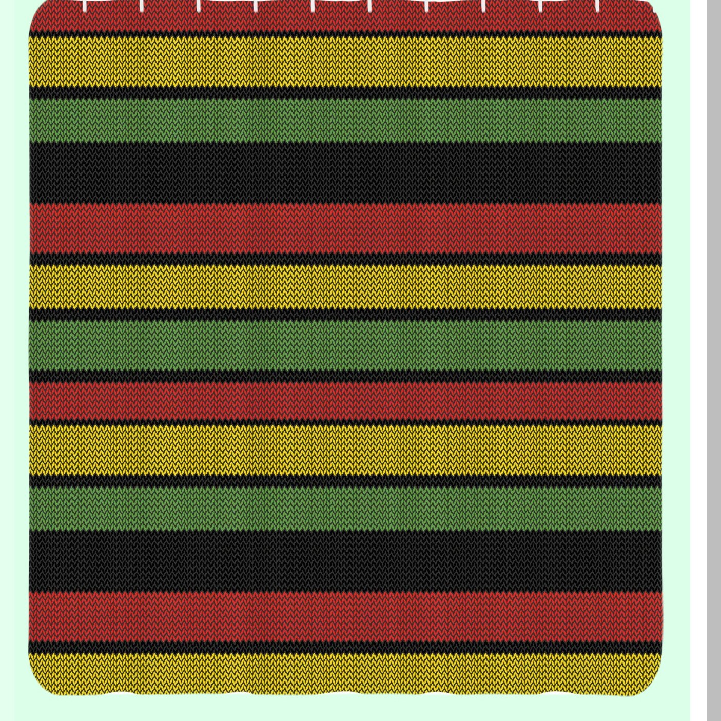 Jamaican Shower Curtain 69x70 inches with Hooks