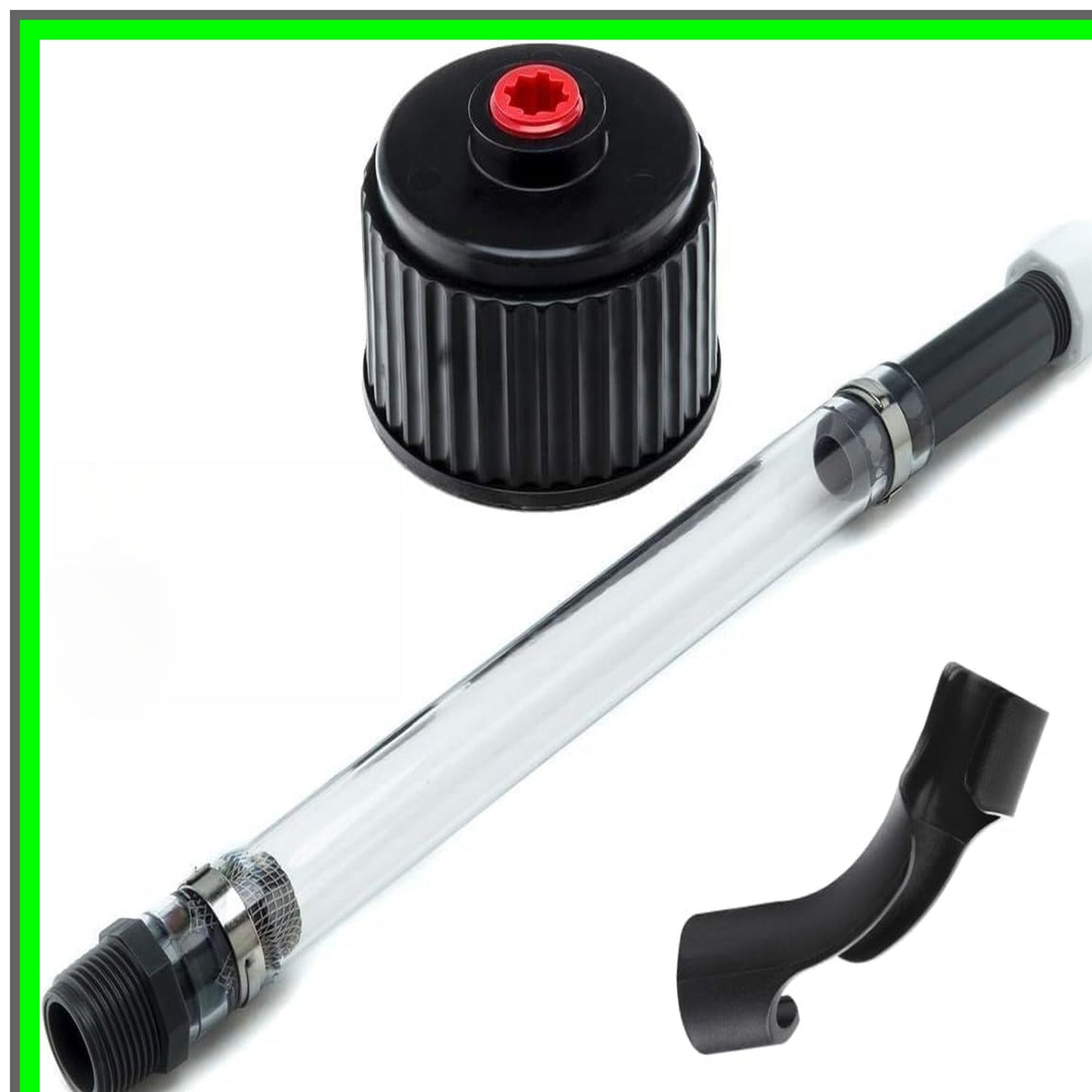 Racing Fuel Jug Hose and Cap Kit with Enhanced Filter Design