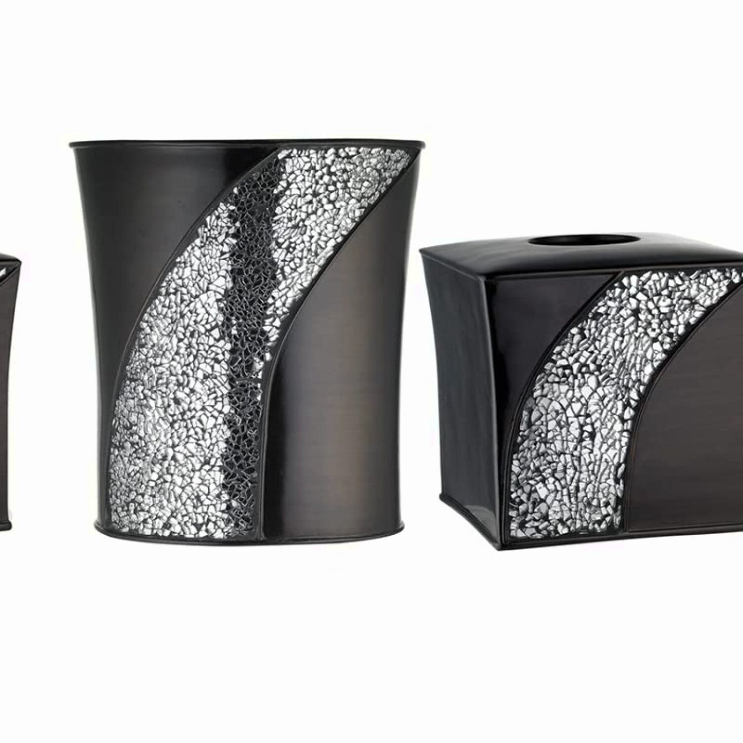 2pc Brown Bathroom Accessories Set