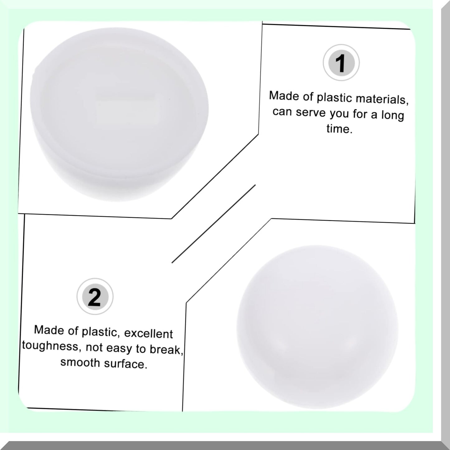 2 Pairs Plastic Bolt Cover for Tet Seat, White