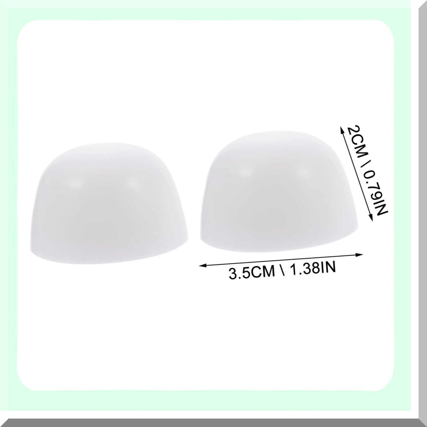 2 Pairs Plastic Bolt Cover for Tet Seat, White