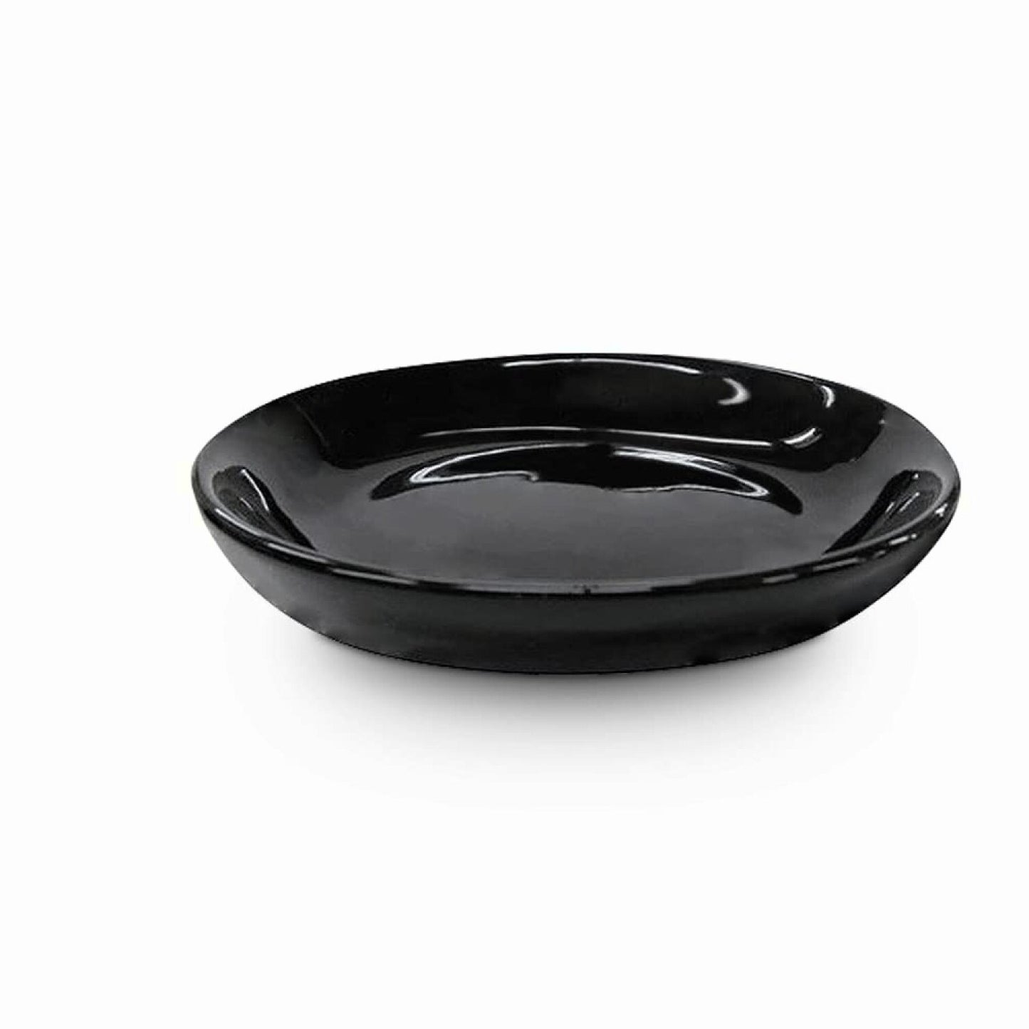 Ceramic Soap Dish Black 5.13L x 4.13W x 1.13H