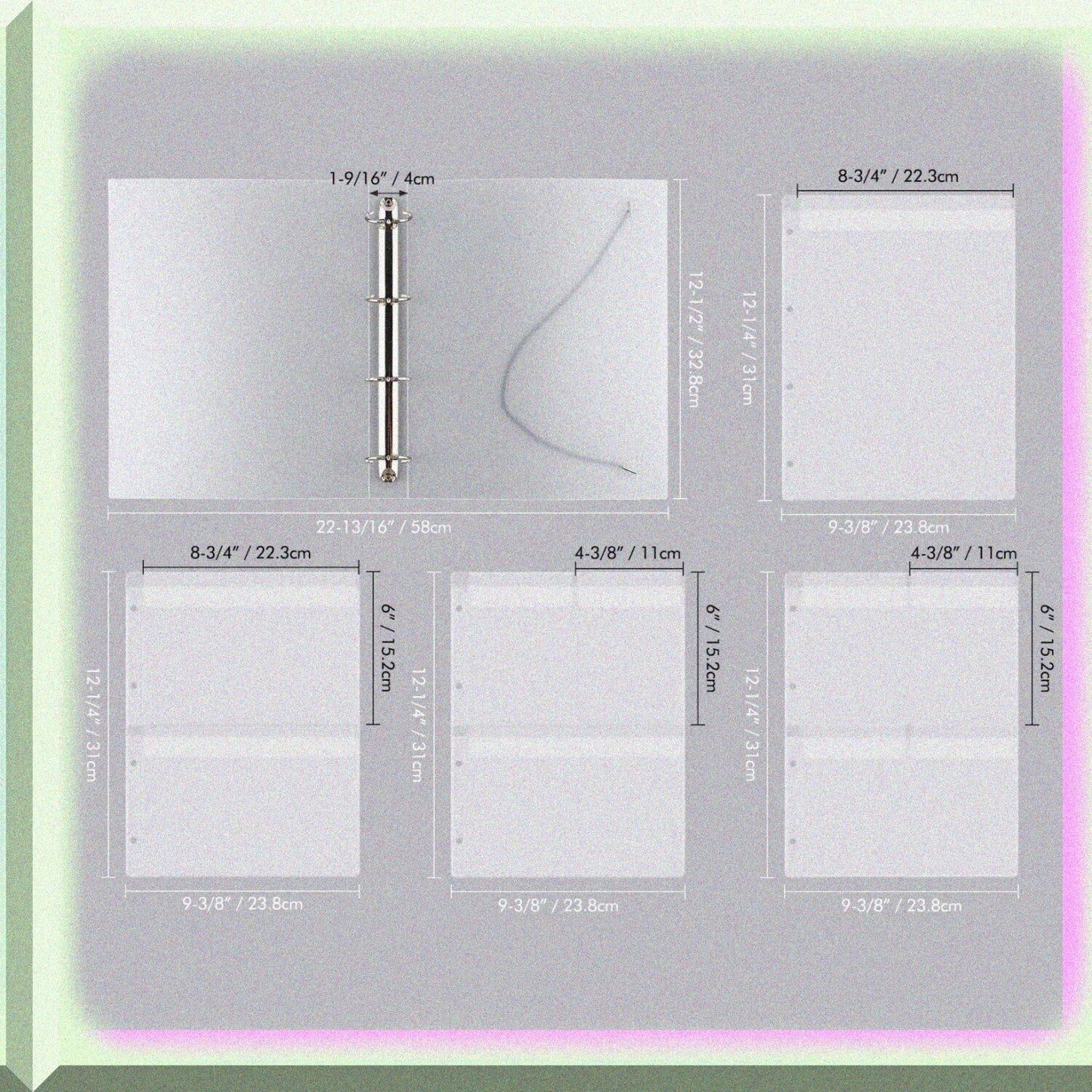 A4 Die Storage Book Binder with 20 Pockets