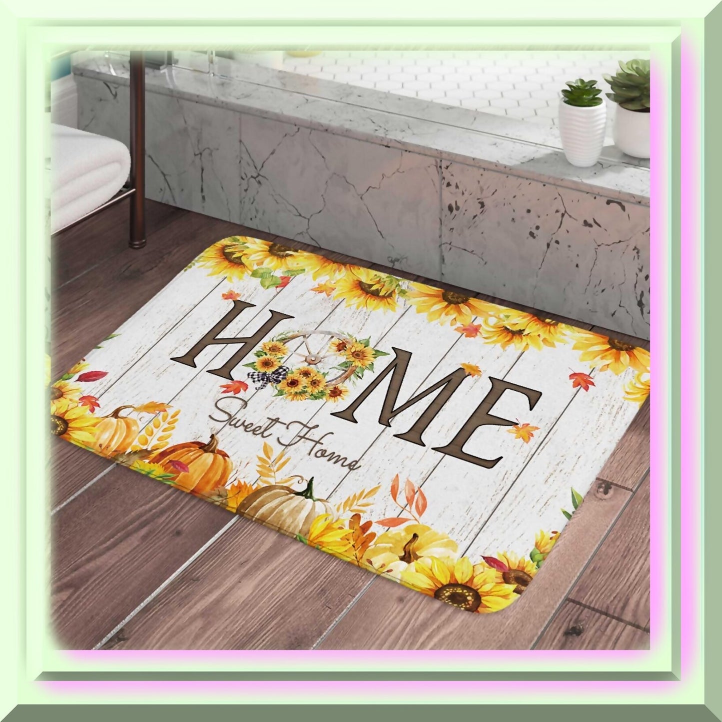 Sunflower Bath Mat 29x17 Inches