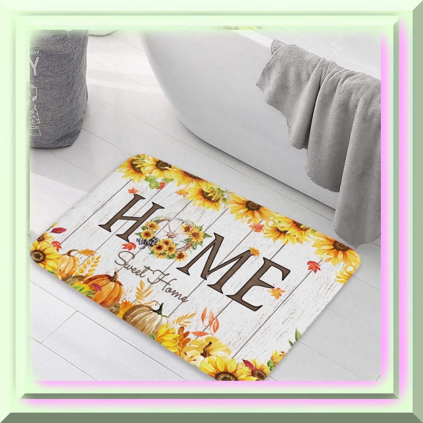 Sunflower Bath Mat 29x17 Inches