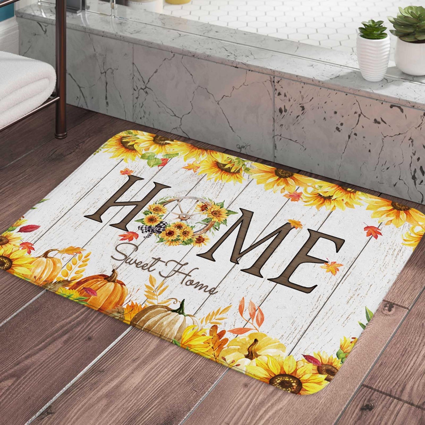 Sunflower Bath Mat 29x17 Inches