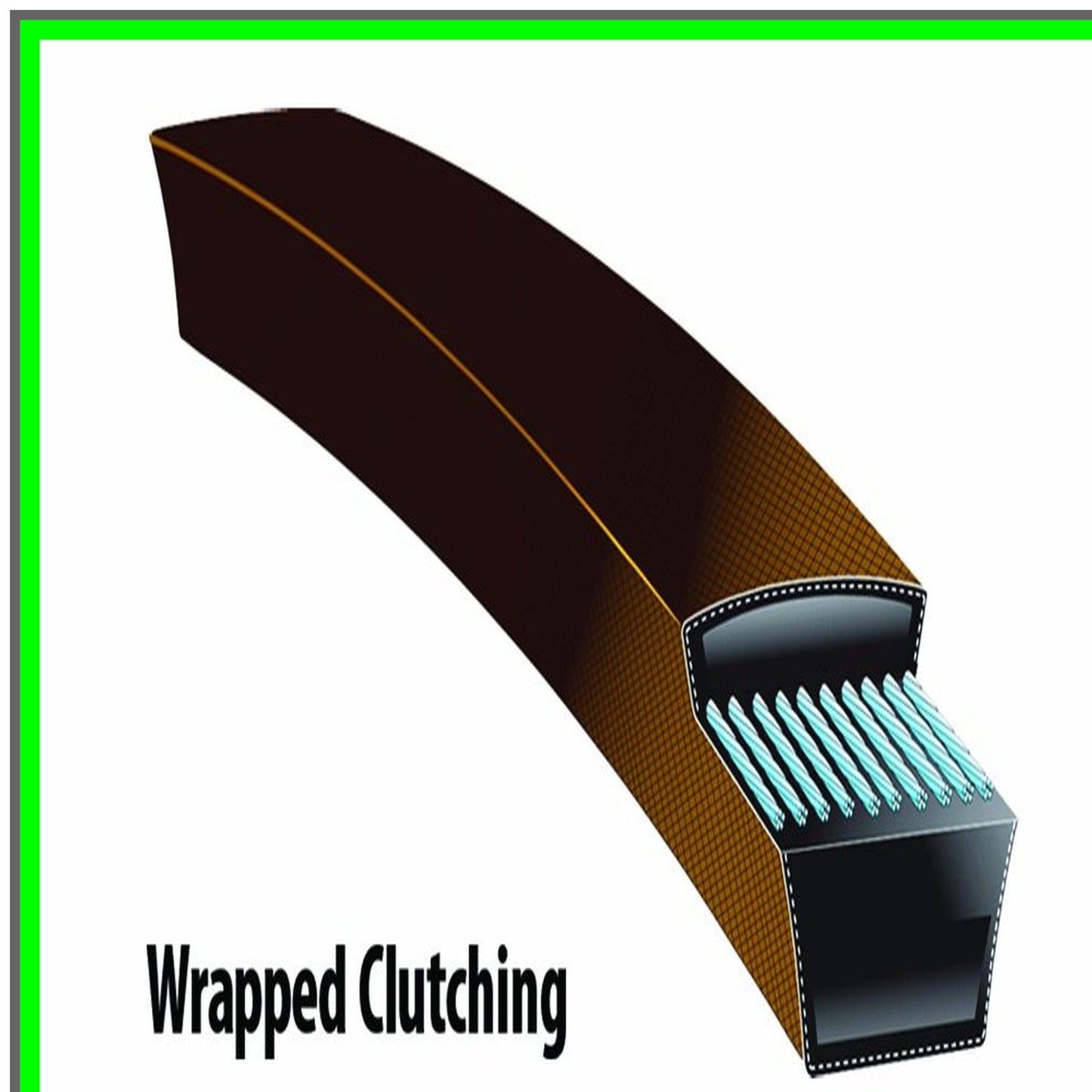 Power Trim Replacement Belt 1/2x28 Inch for Model 339, Brown