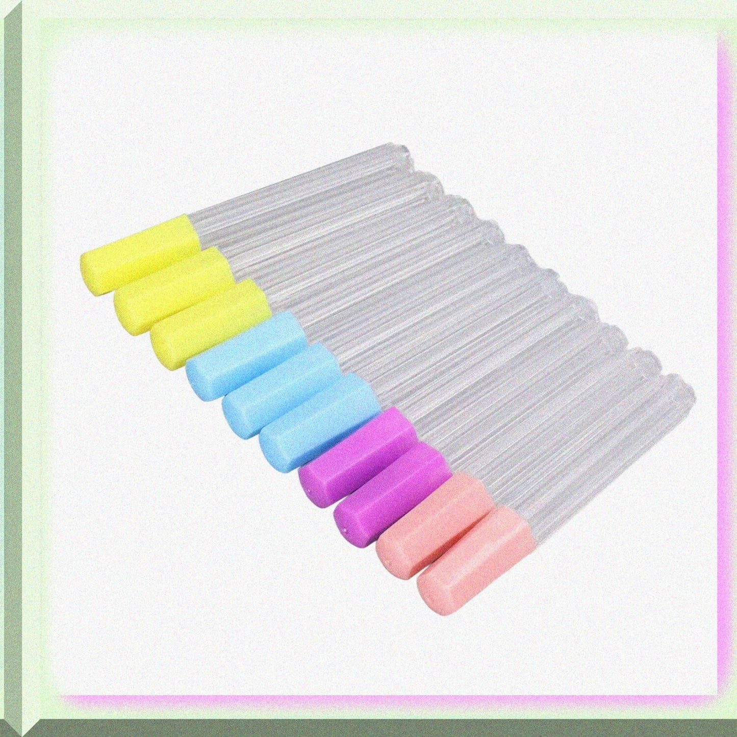 Pin Needle Storage 10Pcs Clear Plastic Tubes