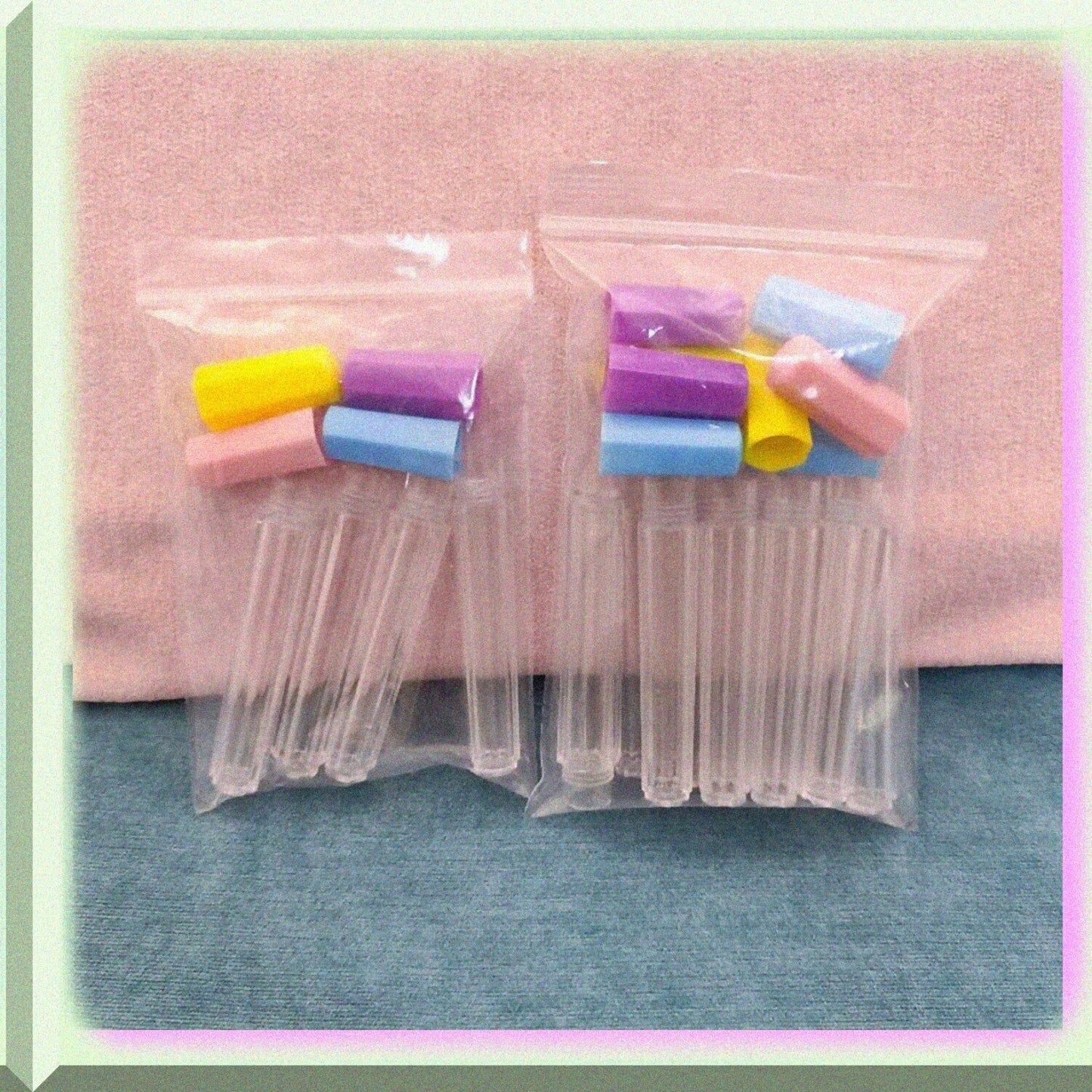 Pin Needle Storage 10Pcs Clear Plastic Tubes