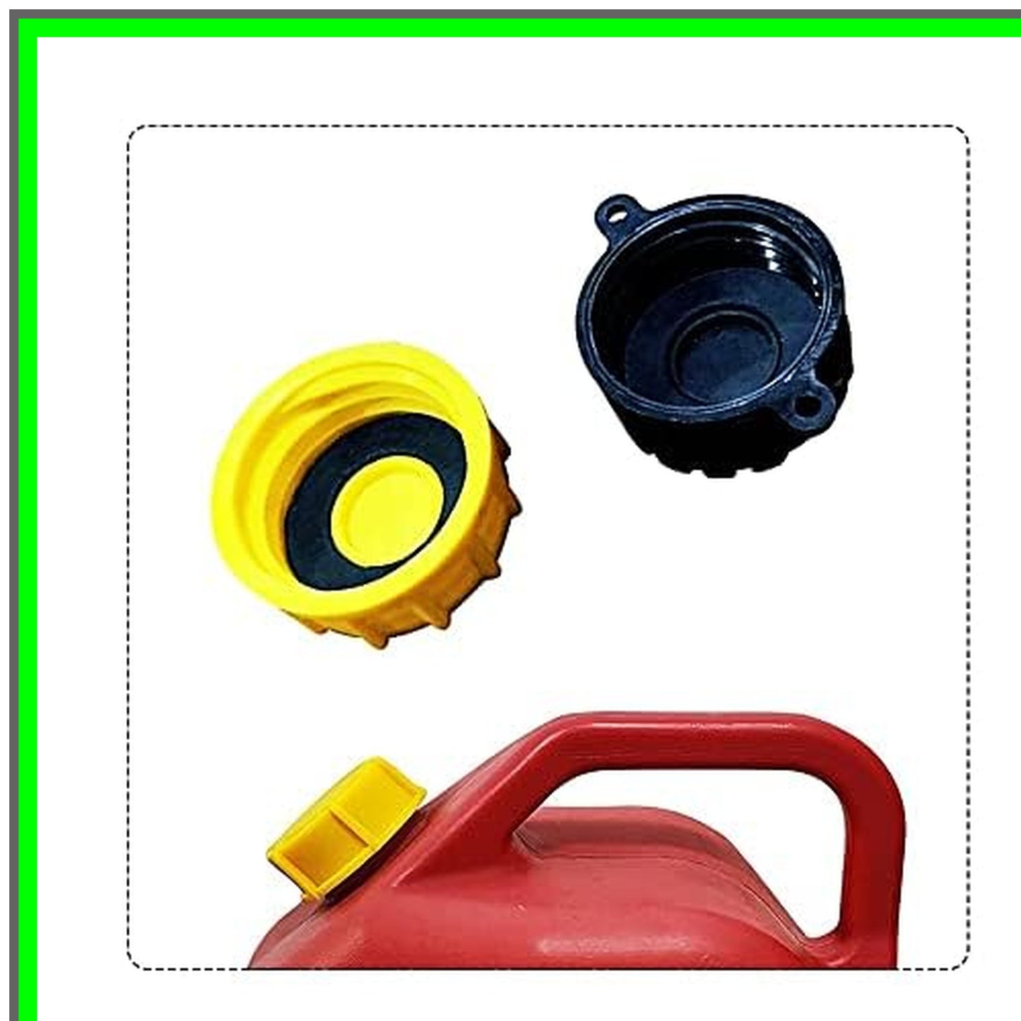 Universal Gas Can Cap Replacement with Coarse and Fine Thread Options