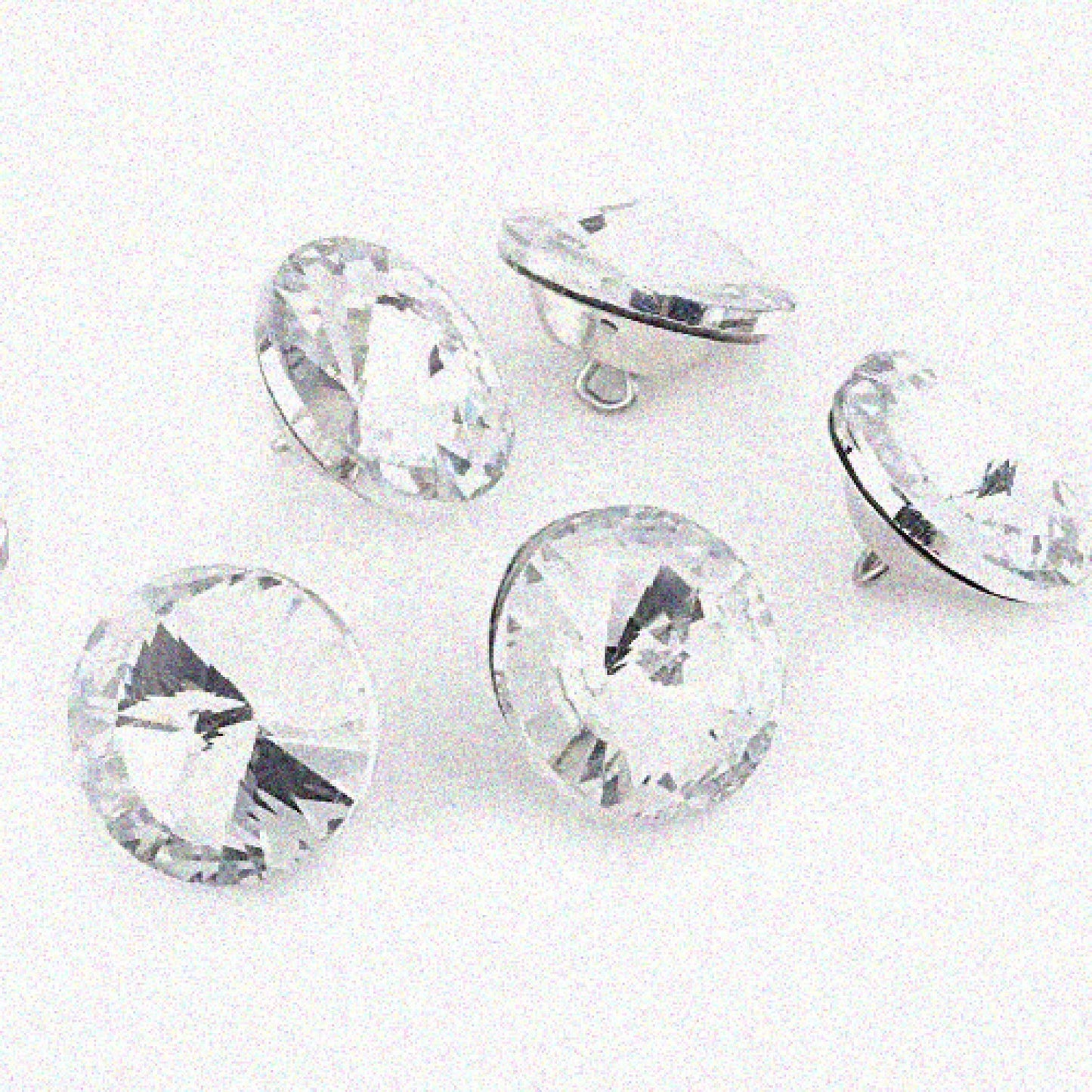 100PCS Crystal Rhinestone Buttons 20MM Round