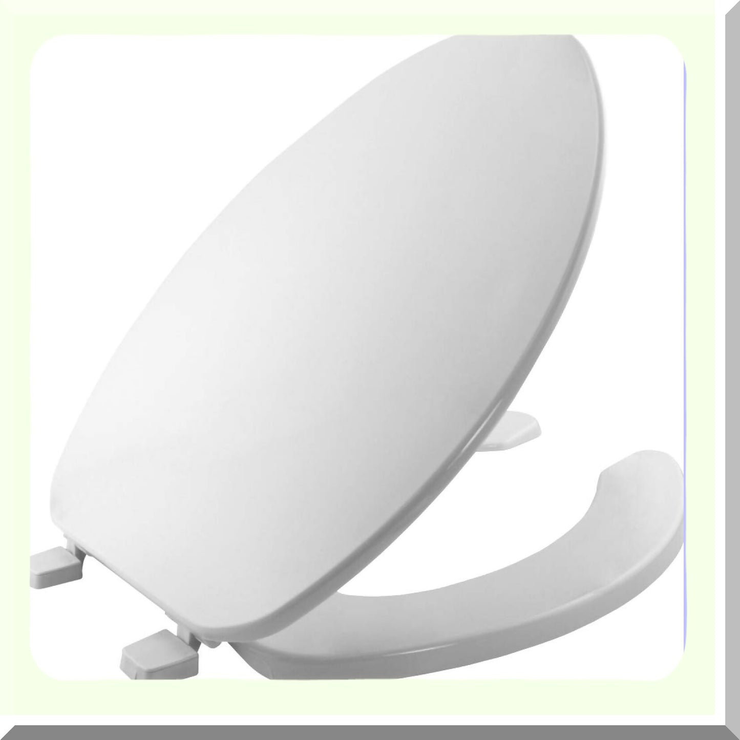 175,000 Commercial Open Front Tet Seat, White, Elongated