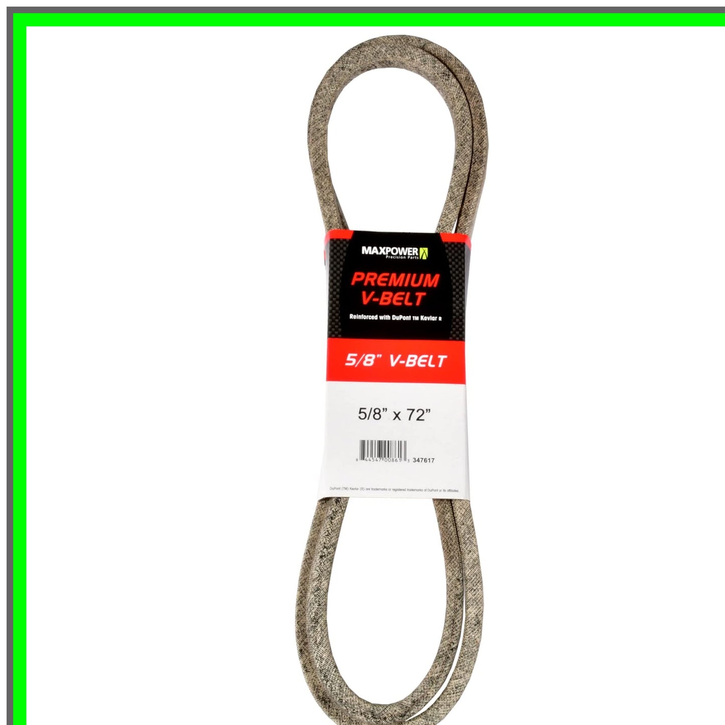 Kevlar Reinforced Heavy-Duty 5/8" x 72" Durable Belt for Tough Tasks