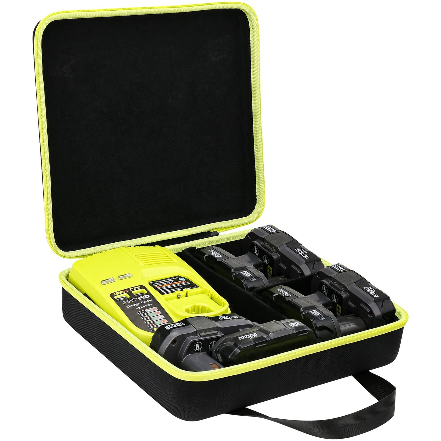 Ryobi Battery Storage Case for 12V 18V 40V Li-ion Charger and Batteries