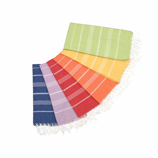 Set of 6 Oversized Turkish Cotton Beach Towels